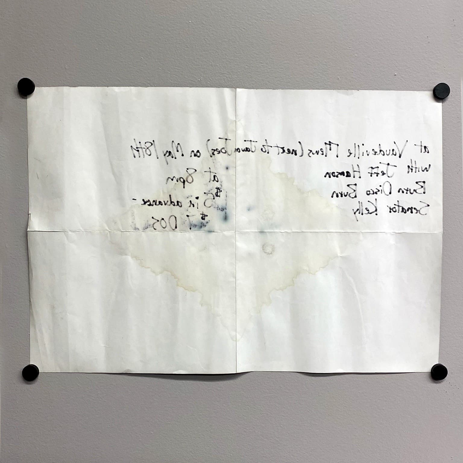 The Decemberists 2003 Vaudeville Mews Tour Poster Castaways & Cutouts Orig 4