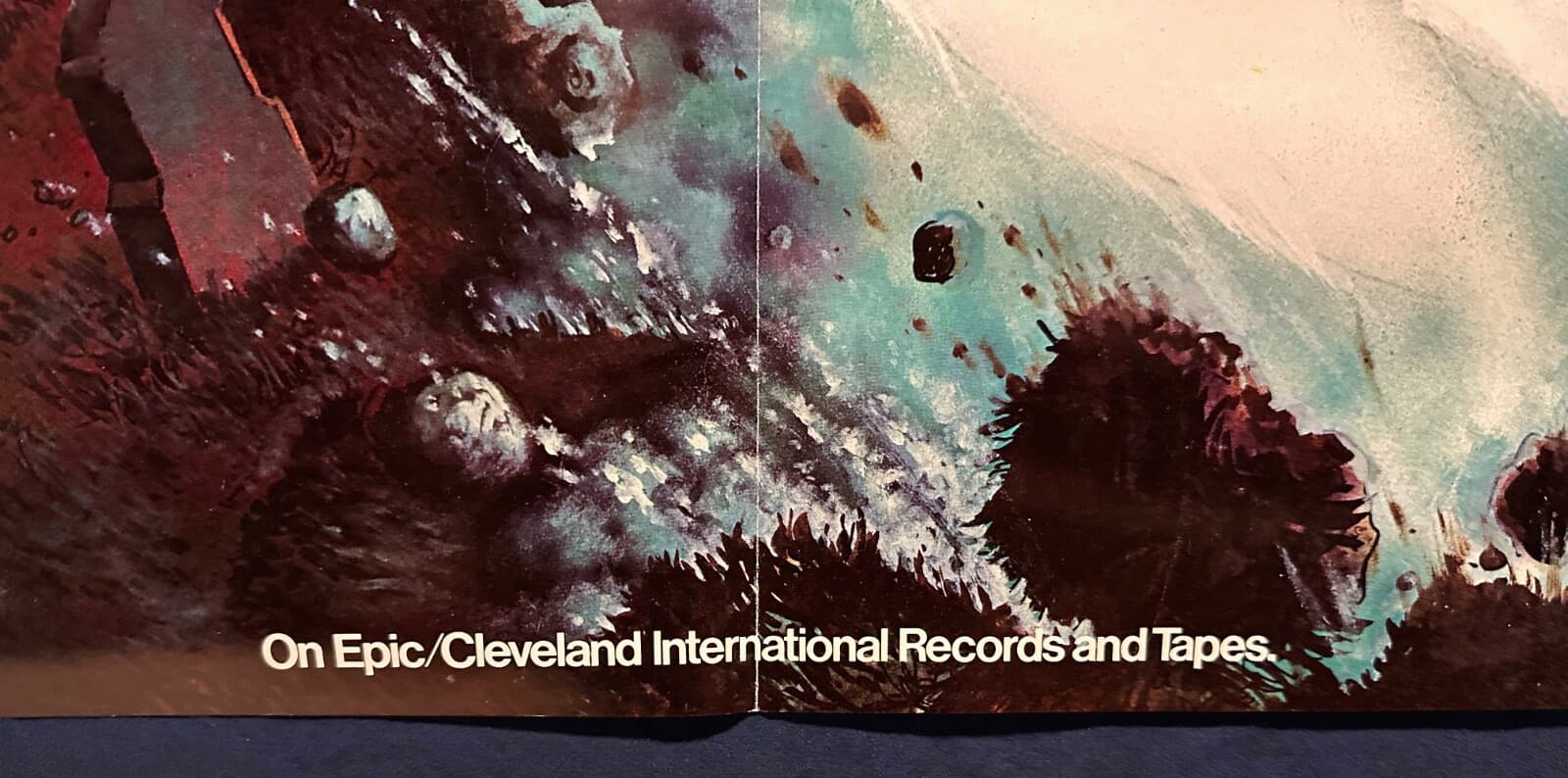 🔥 super rare MEAT LOAF "Bat Out Of Hell" Record Store PROMO POSTER 28x28 VG+/EX 5