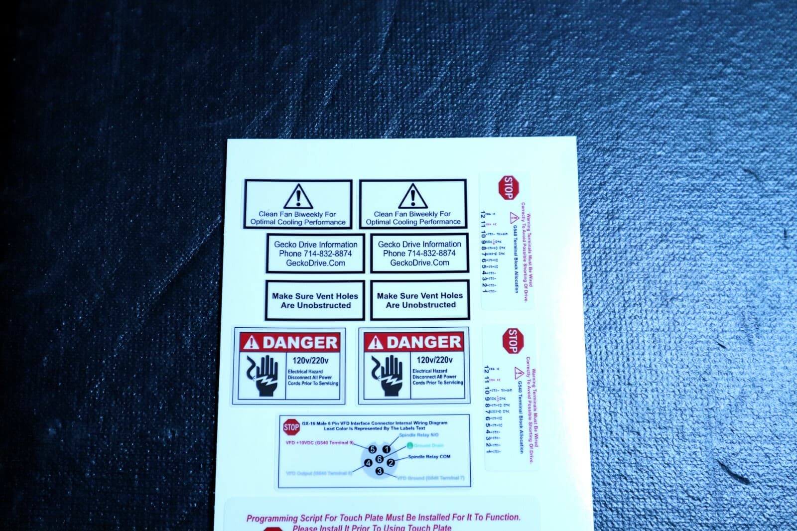 Gecko G540 Wiring Diagram Graphics (Fastest Way to Build/Service Your System) 4