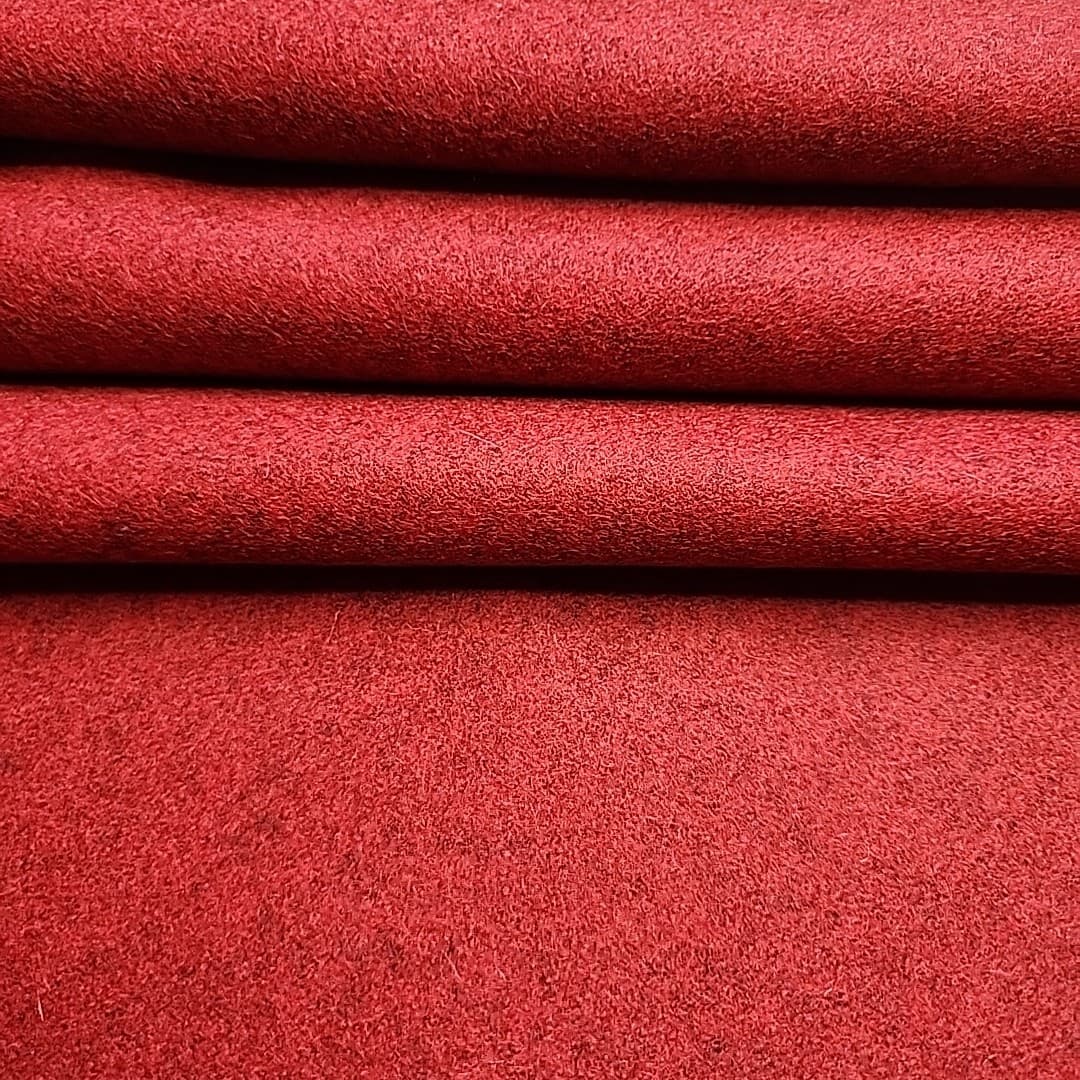 1.5 yards Camira Blazer Handcross Red Wool Upholstery Fabric 4