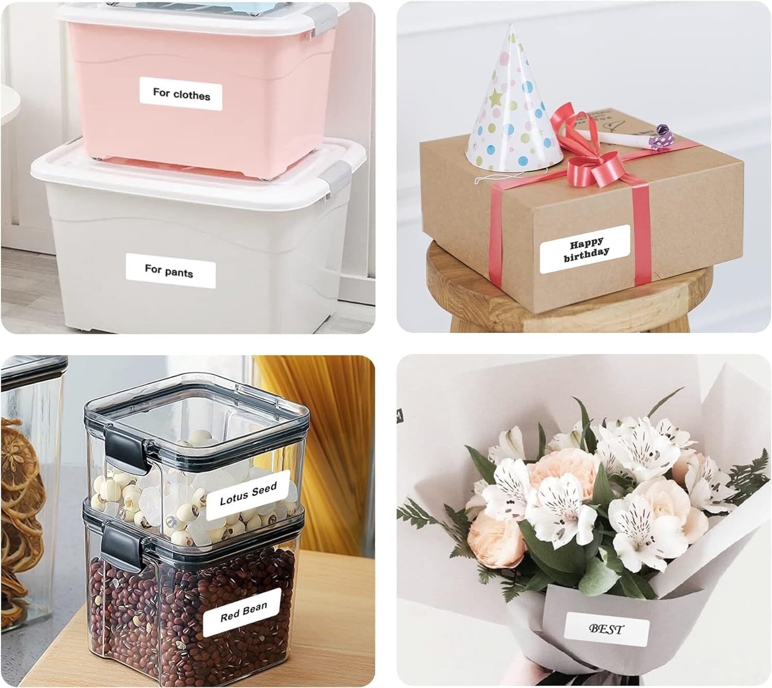 2"x1" Direct Thermal UPC Barcode FBA Labels 1300/Roll for Zebra & Rollo Printers 6