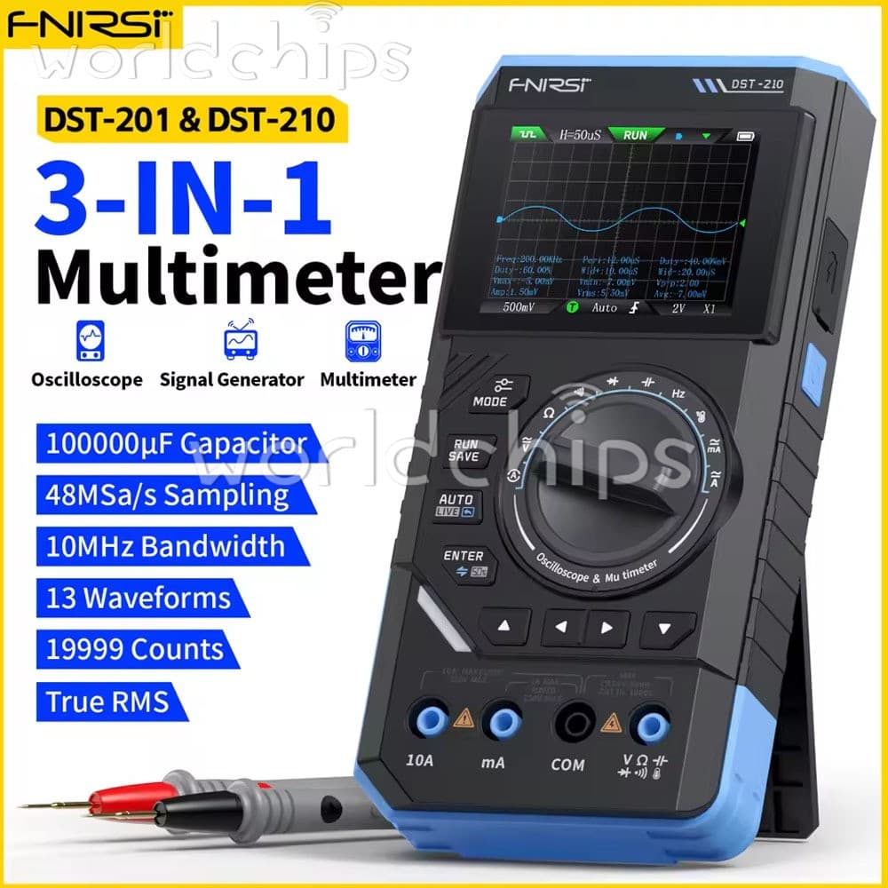 FNIRSI 2C23T 2C53T Digital Oscilloscope Multimeter Function Signal Generator