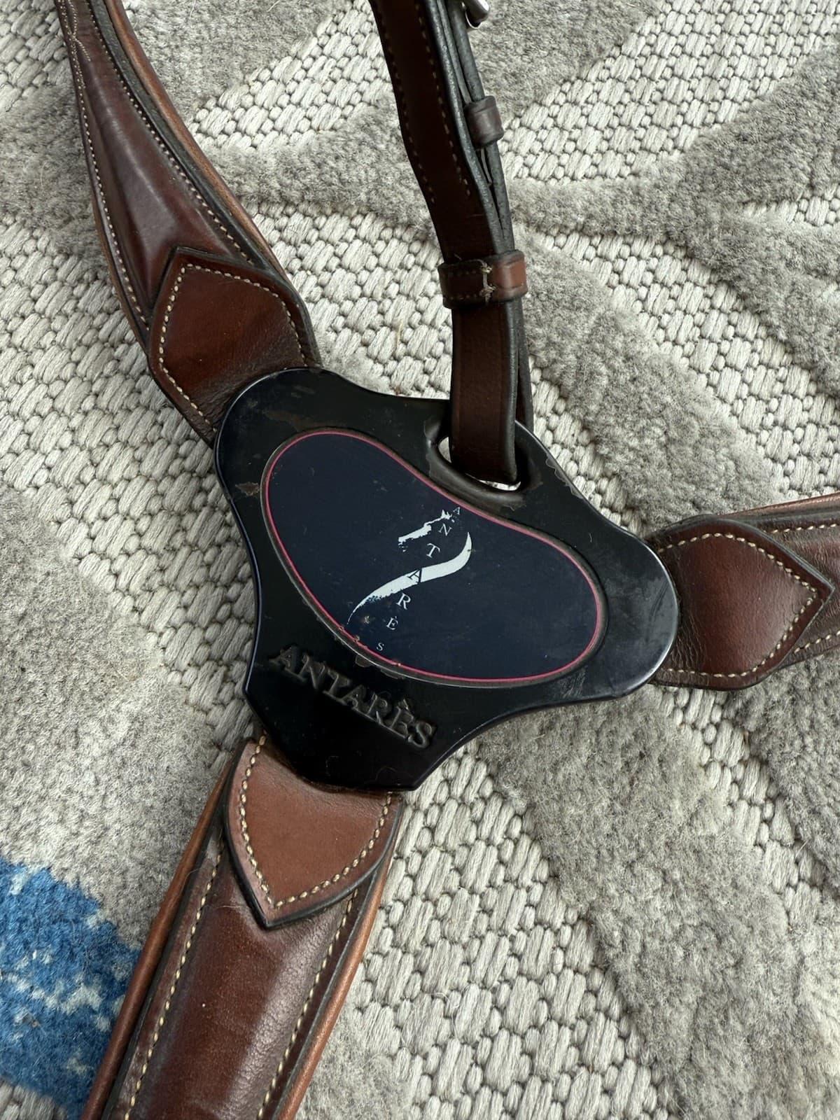 Antares Bridge Breastplate w/ Running Martingale Attachment Size 2 Brown 6