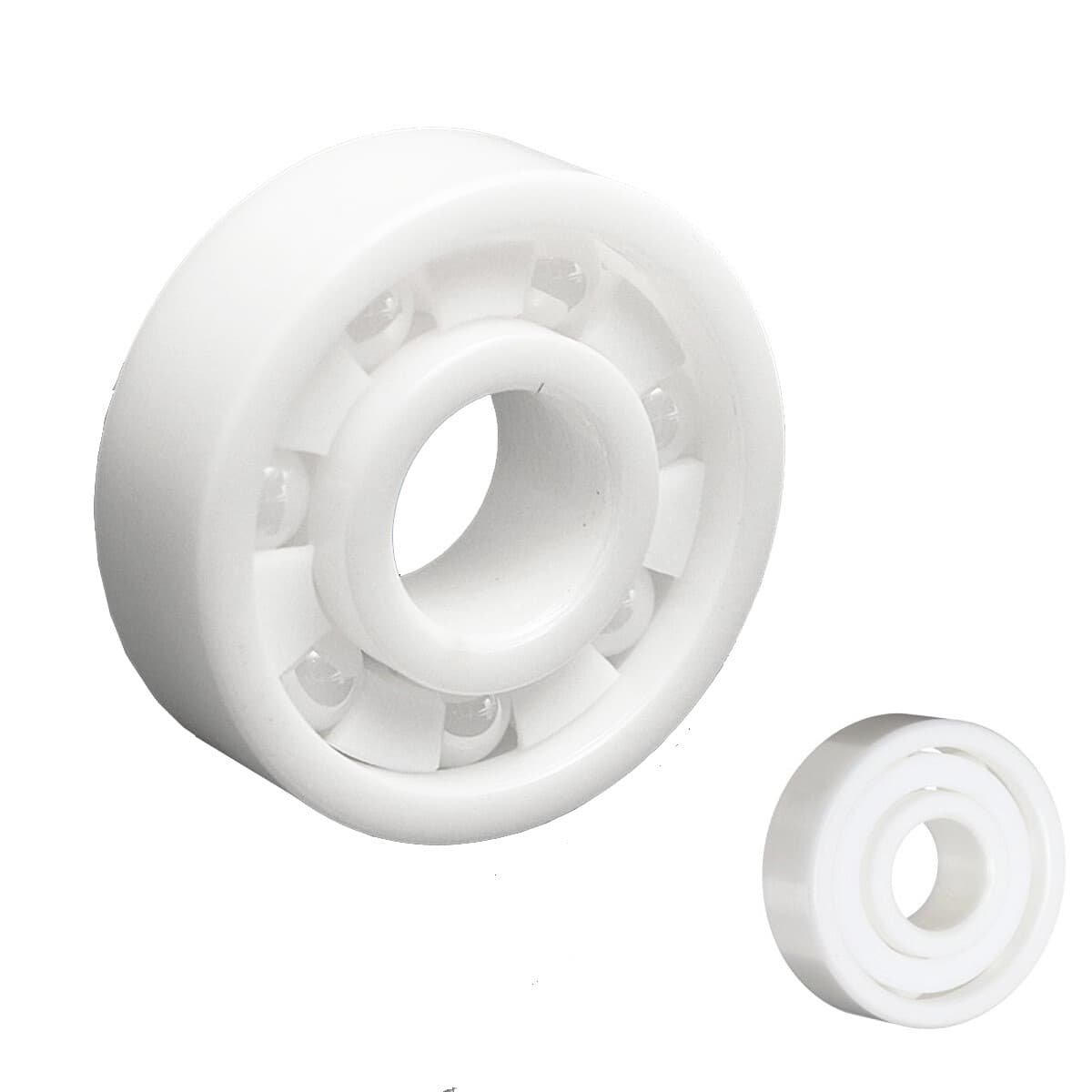 Full Ceramic 608 8x22x7 Miniature Ball Bearings ZrO2 Zirconia White Premium 2