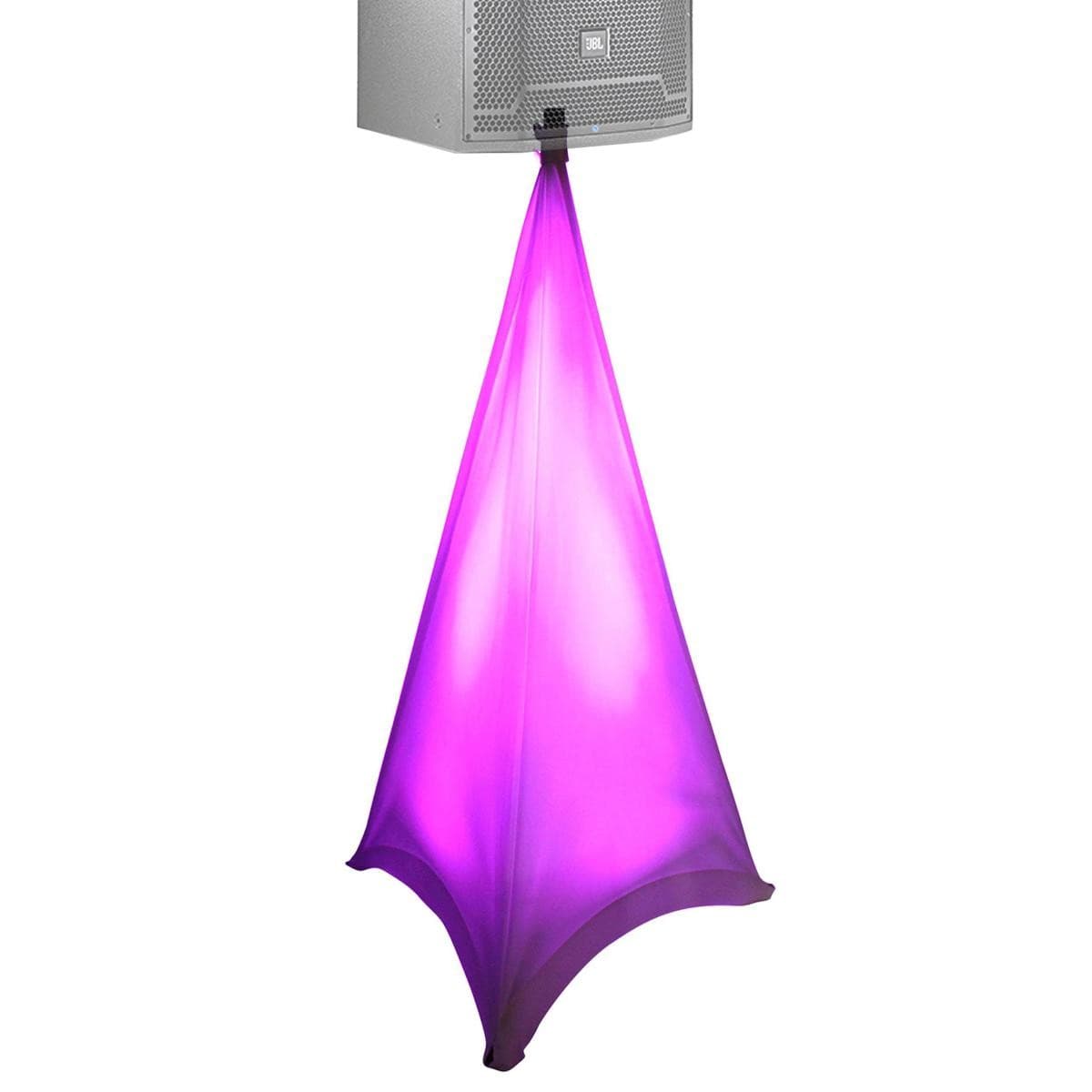 ProX X-SP2SC Lycra Cover Scrim for Tripod Speaker & Lighting Stand 2-Sided, Whit 4