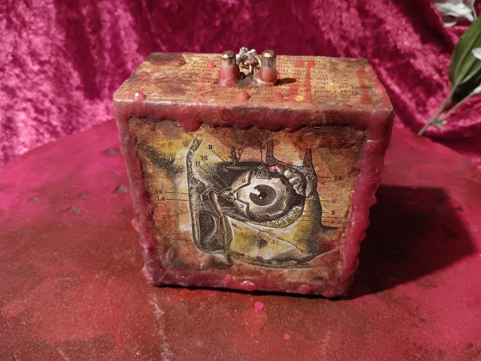 ANATOMICAL DYBBUK BOX ▪︎ Heal Mind Sick Inflict Curse • sealed in wax doom PAIN 3