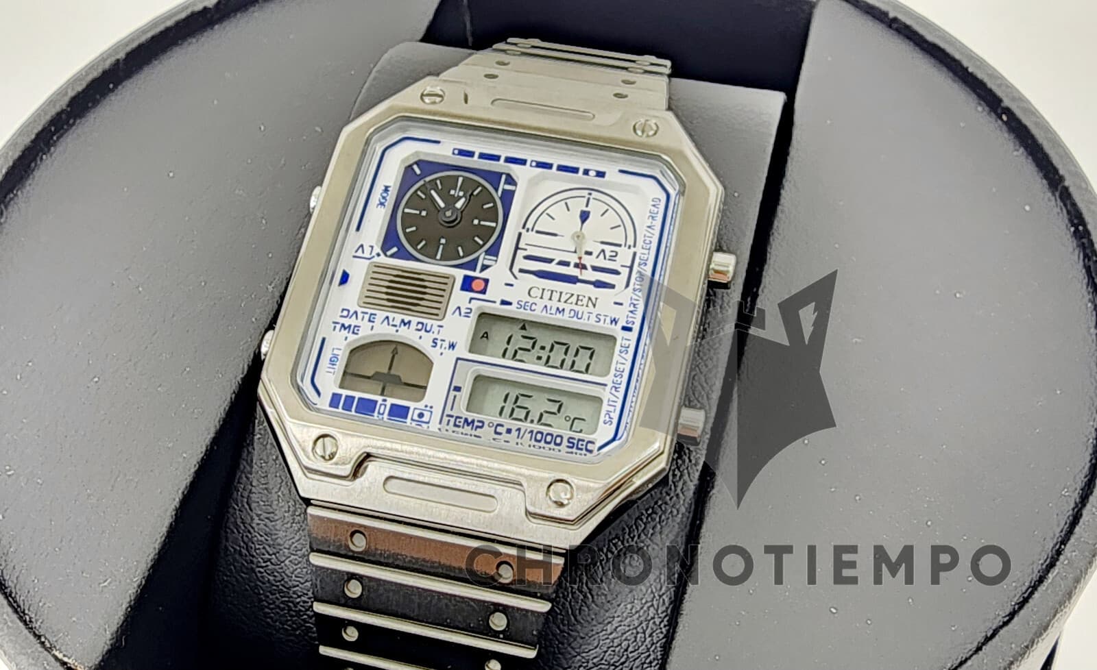 Citizen Star Wars R2-D2 Droid Ana-Digi Quartz Stainless Steel Silver Watch R2D2 5