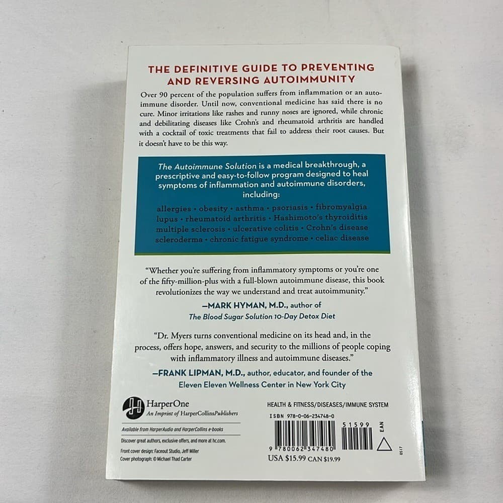The Autoimmune Solution and The Thyroid Connection Books by Amy Myers M.D. 3