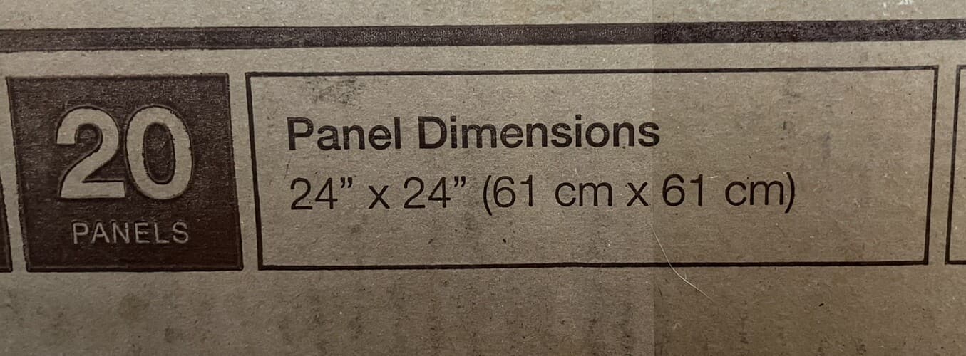 DeepRoot UB 24-2 Tree Root Barrier Black 20 Panels 24”x24” 5