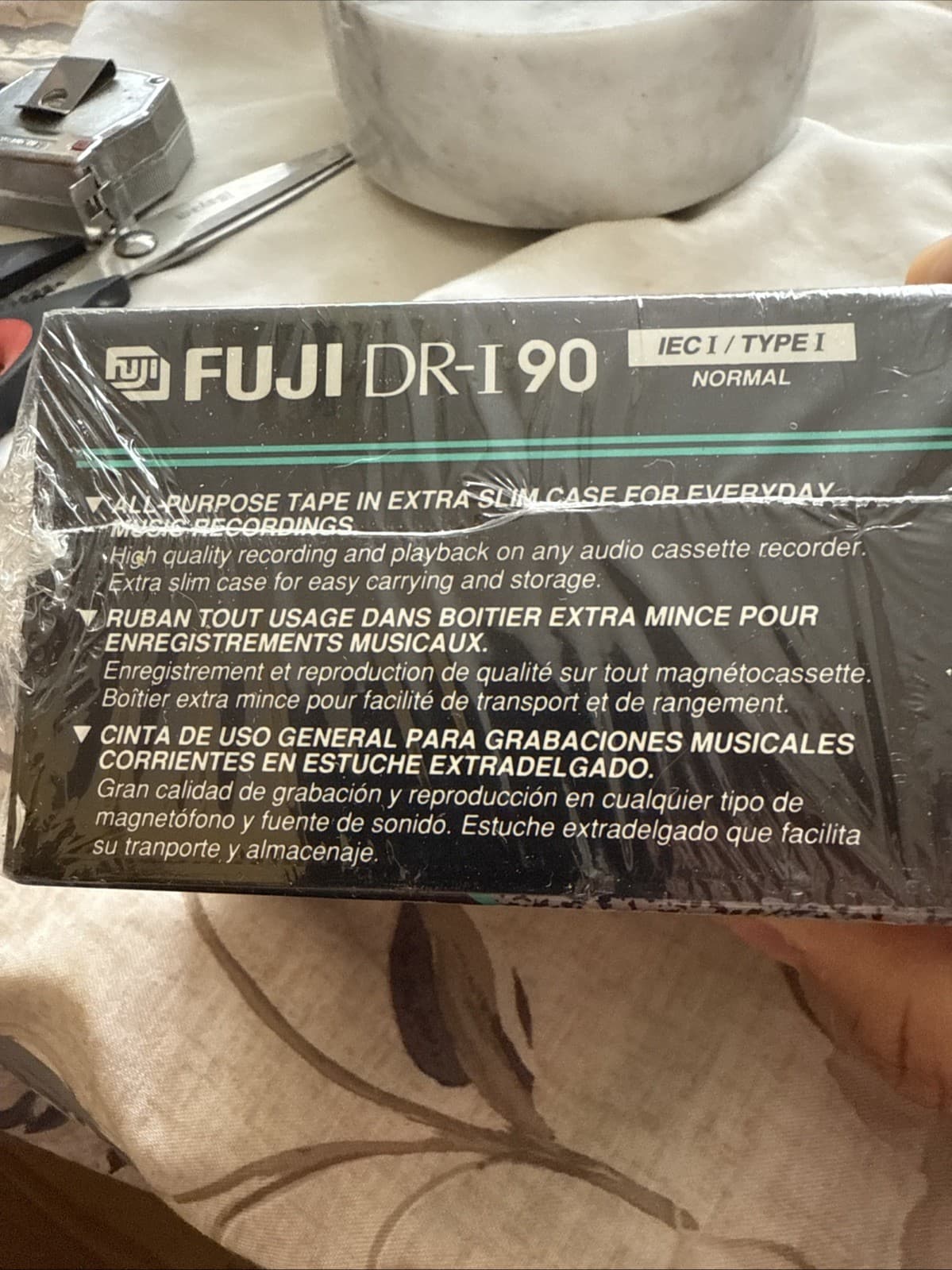 Fuji DR-I Extra Slim Blank Cassette Tapes 6 Pack NEW 90 IEC I Type I Normal 5