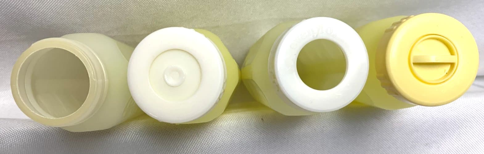 Vintage EVENFLO Baby Bottles Lot of 9 Infant Formula Feeding Plastic Pastel 4