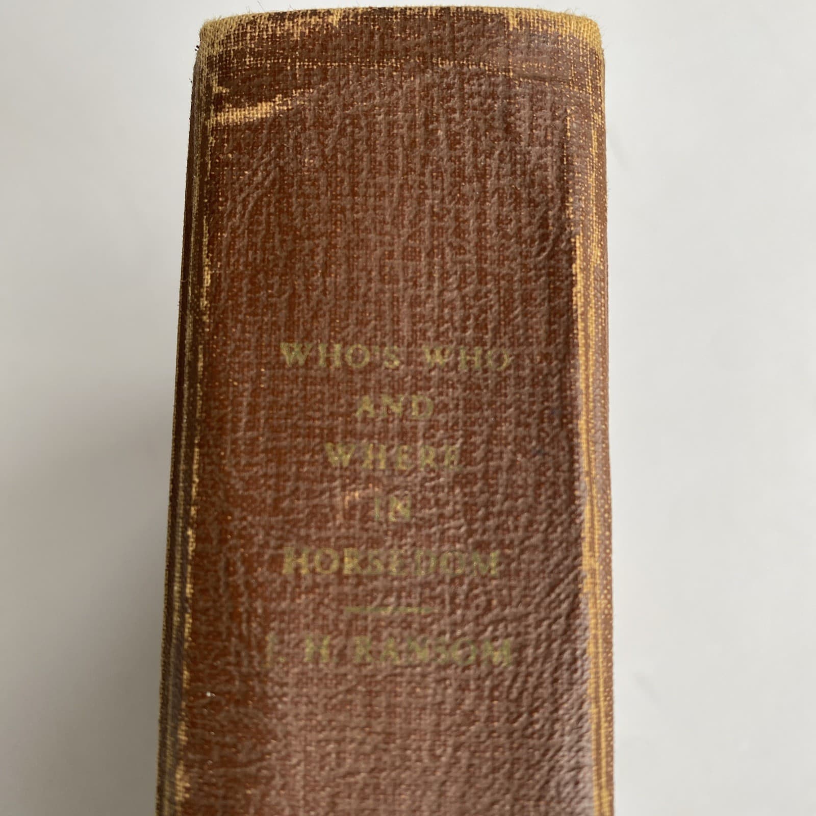 RARE WHO'S WHO AND WHERE IN HORSEDOM VOL 4 1951 BY J.H. RANSOM SIGNED O’FARRELL 3