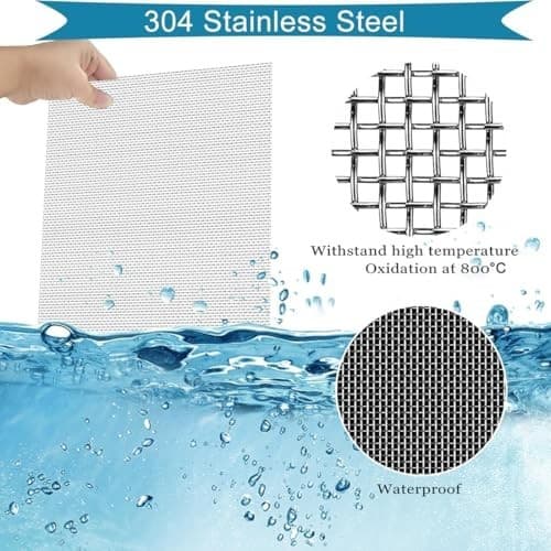 Wire Mesh Stainless Steel Filter Screen Sheets 30x120cm 30 Fine Silver Woven Wir 4