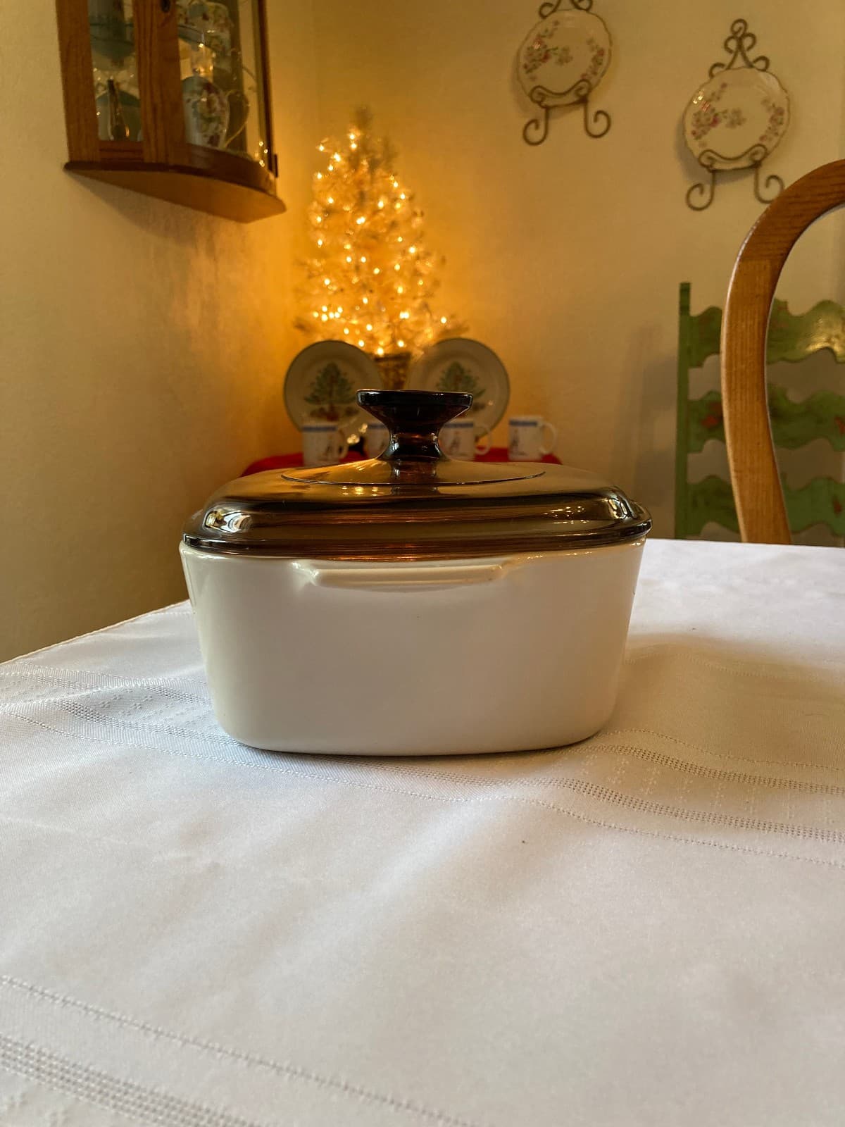 Corning Ware Abundance A-1.5-B Casserole Dish w/Pyrex Lid 8.75" x 6.9" x 4.4" 4