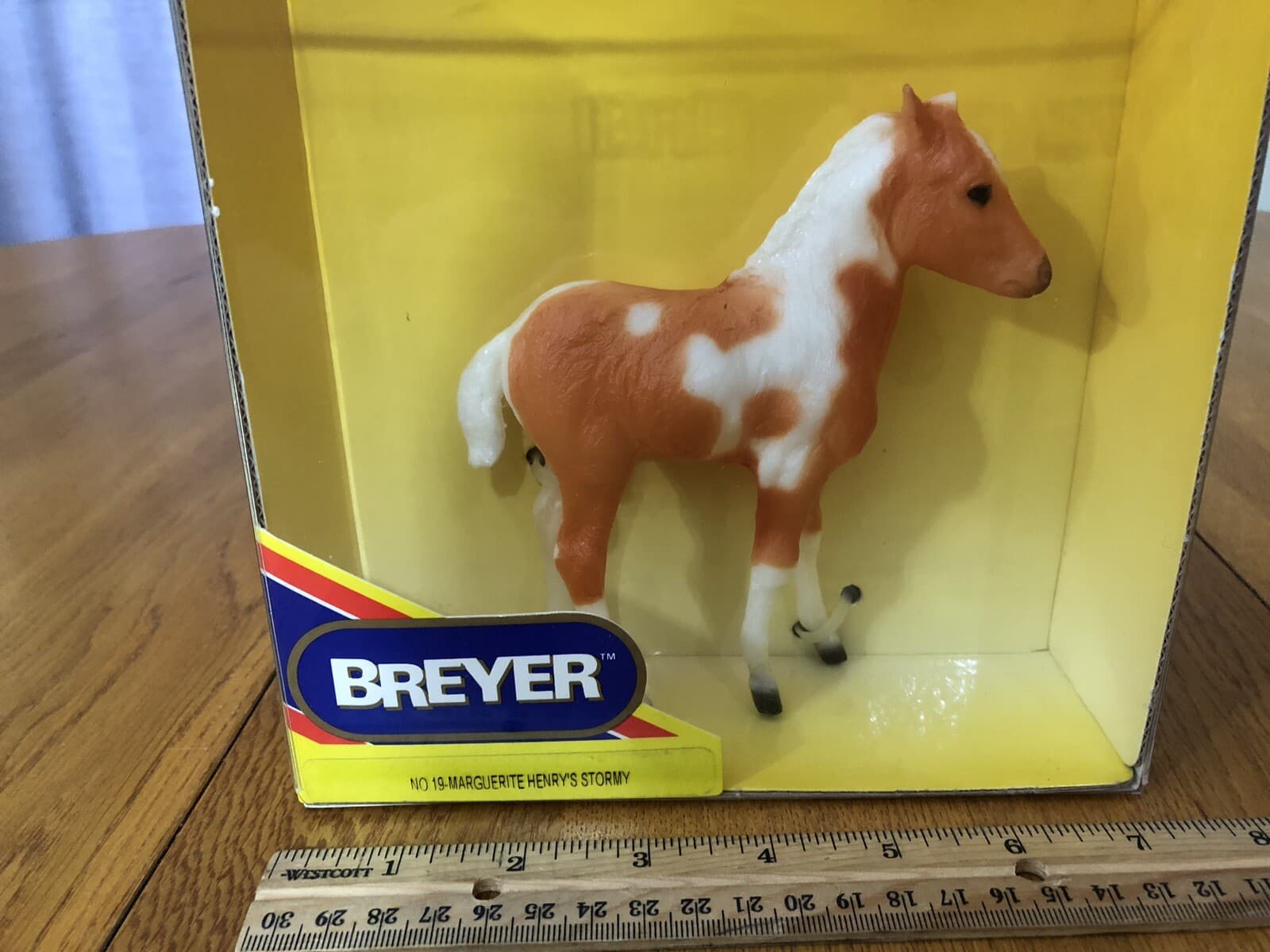 NEW IN PACKAGE BREYER RETIRED HORSE 1990 #19 MARGUERITE HENRY’S STORMY 5