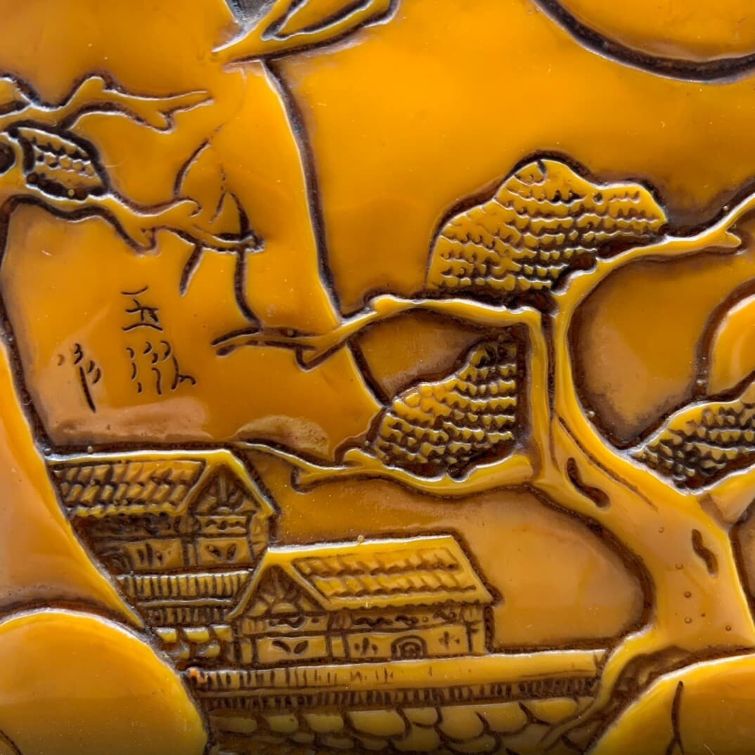 4.3"Noble old shoushan stone handwork carved Longevity god and children statue 5