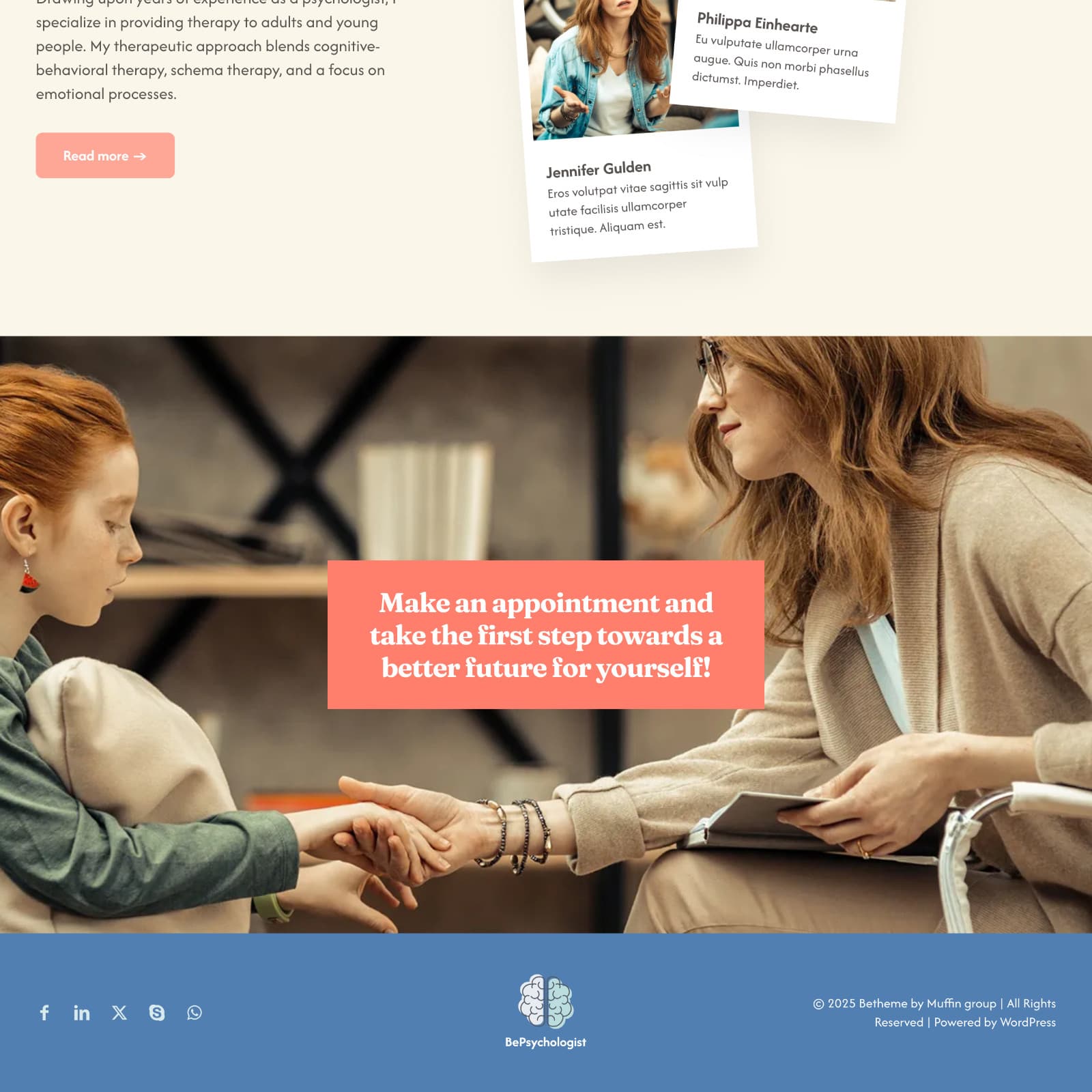 Psychologist Website Design with Free VPS Web Hosting & Installation 5