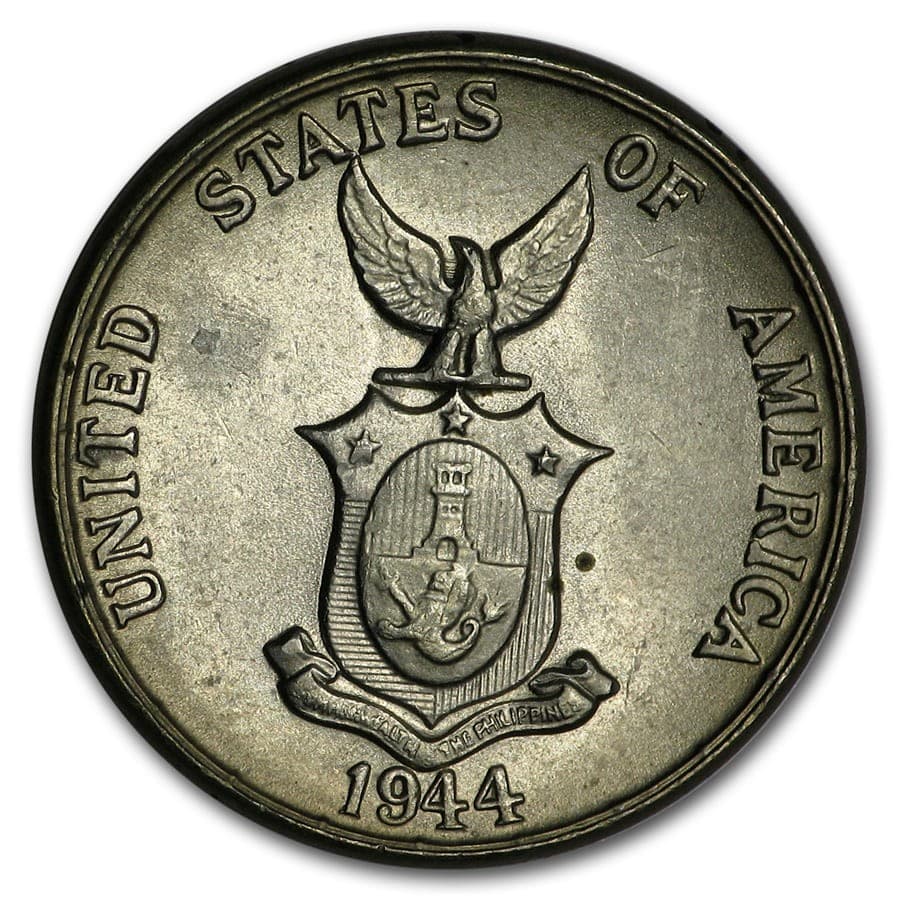 1944 Philippines 5 Centavos BU