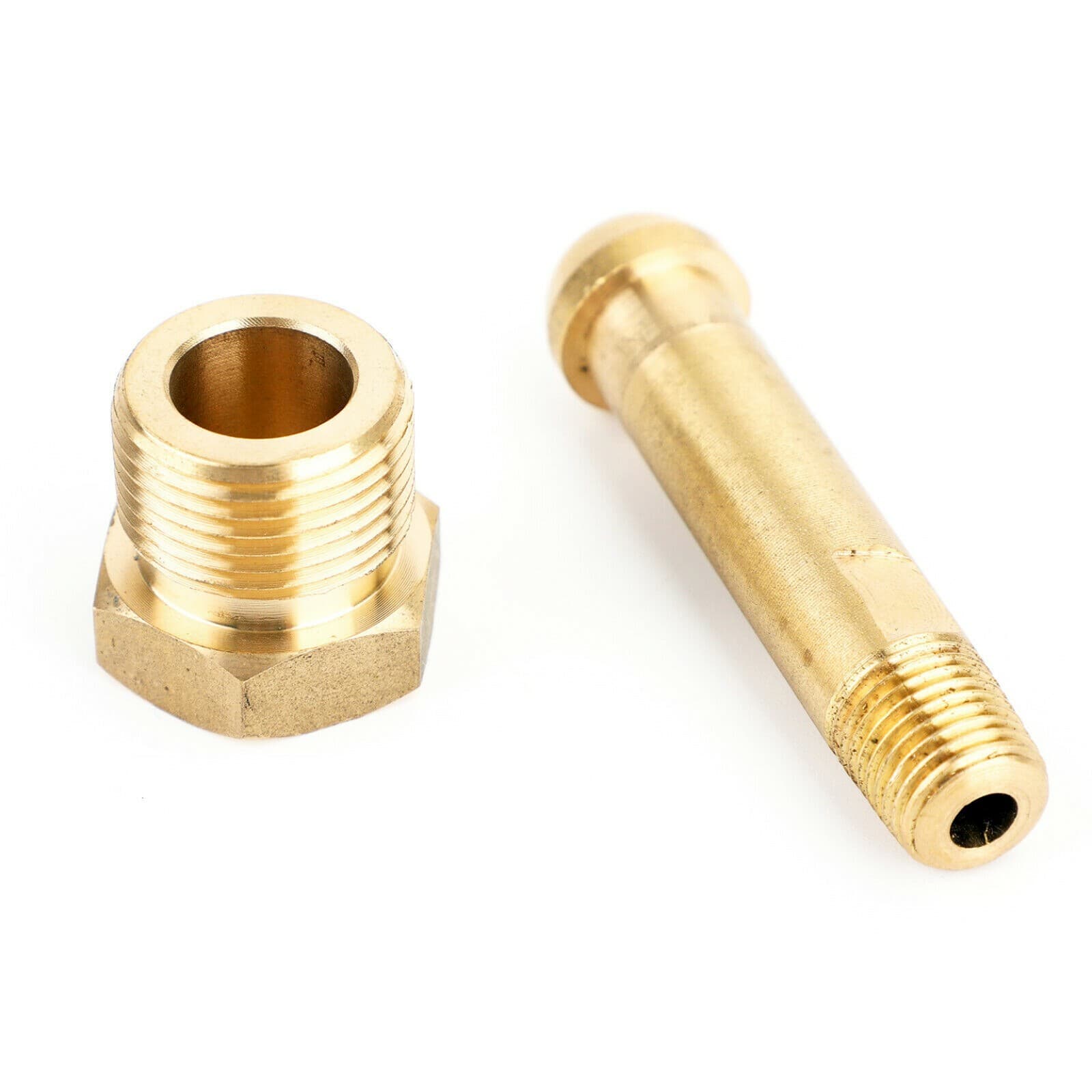 CGA-580 Nut & 3" Nipple, Regulator Bottle Inlet Fittings, Helium Argon Nitrogen 2