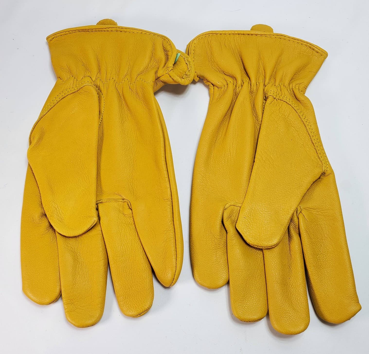 New Hestra Job Multi-Use Premium Work Gloves Size 10 Drivers Goat Yellow Tan 2