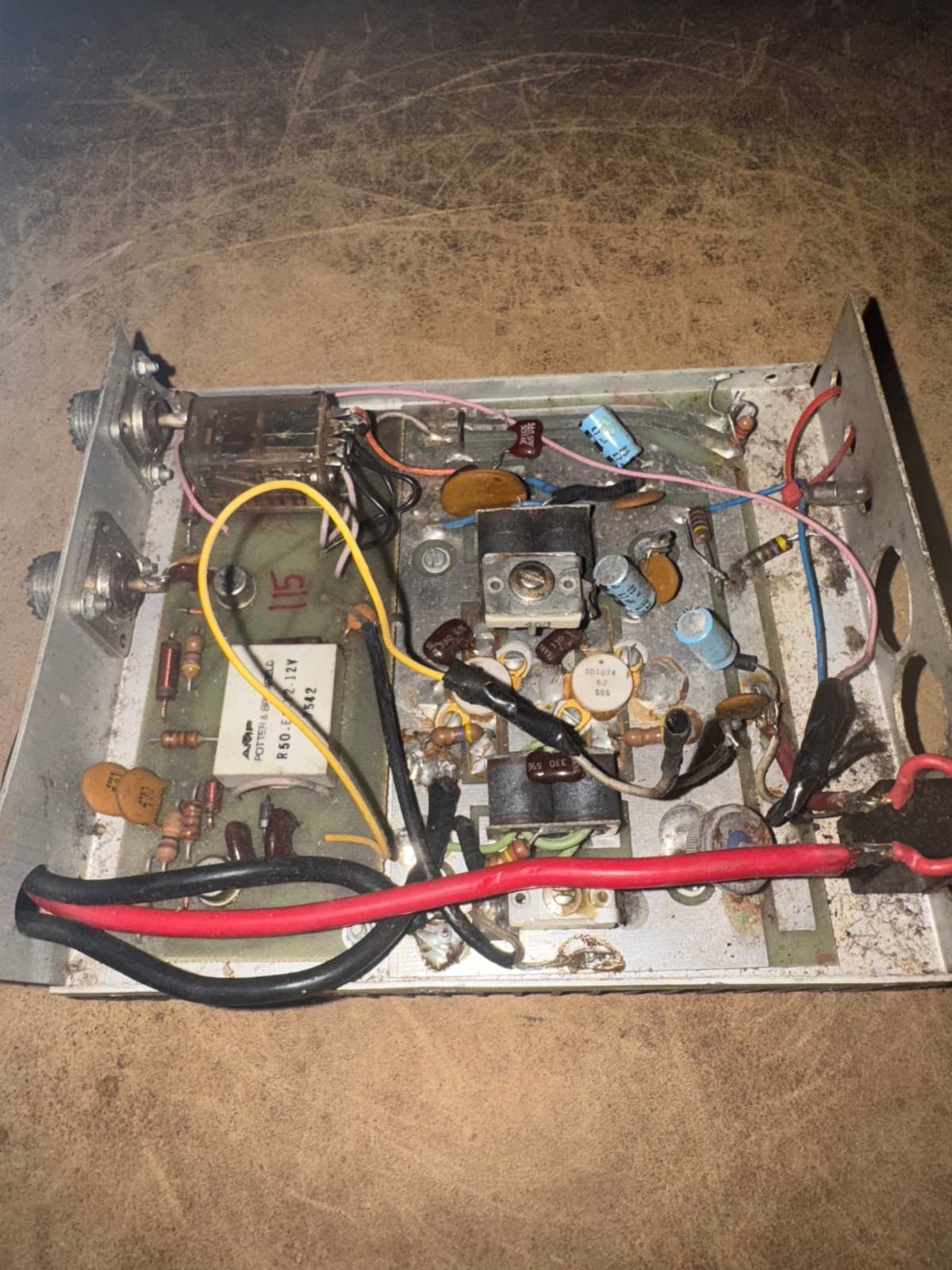 Linear Amplifier power watt RF ham radio preamp Transistor pills meter fan parts 4