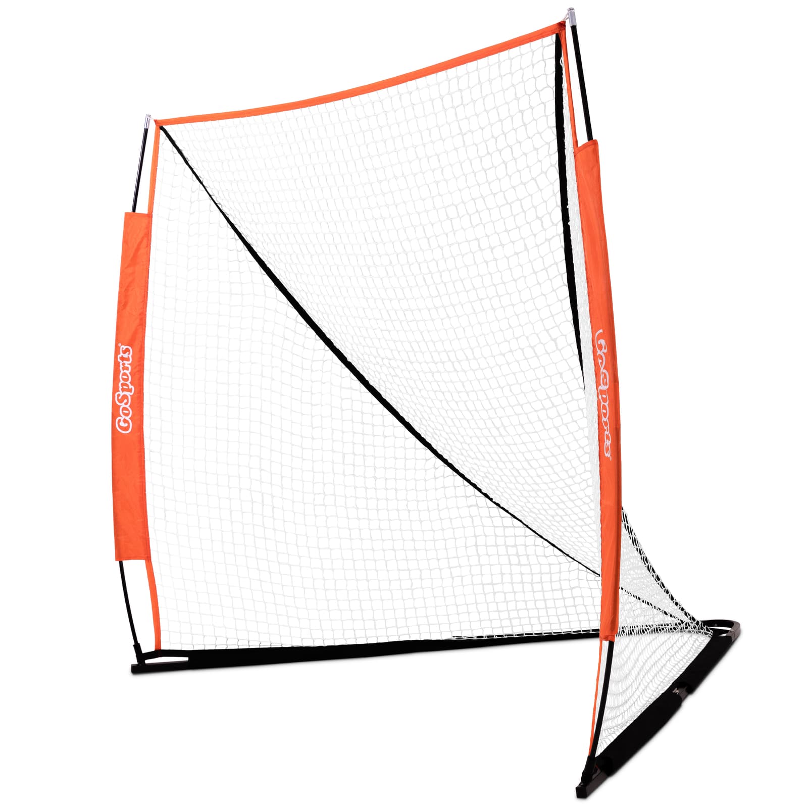 GoSports Regulation Size 6' x 6' Portable Lacrosse Net - Bow Style Frame w/Case