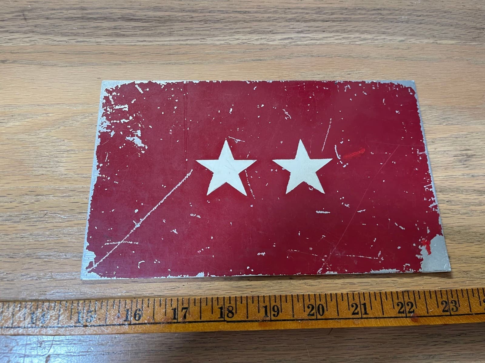 Vietnam Vintage Major General Tag - Weighs 6/10 pound - 2 star front/1 star back
