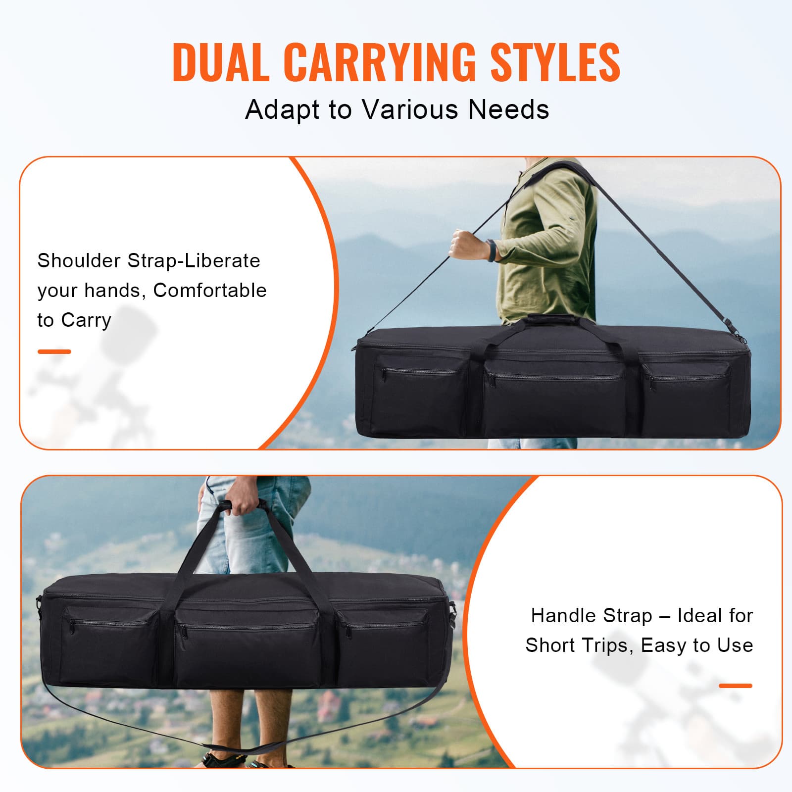 Telescope Case 40.7" Multipurpose Shock-Absorbent Telescope Storage Bag 5