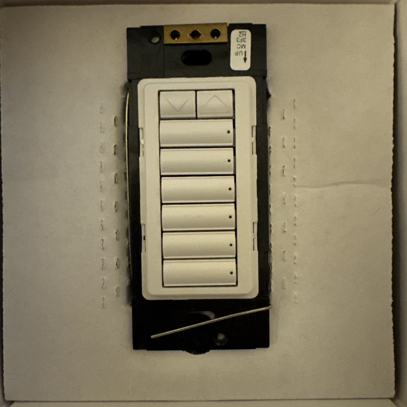 Lutron HQRA-W6BRL-WH HomeWorks QS 6 Button Keypad 2