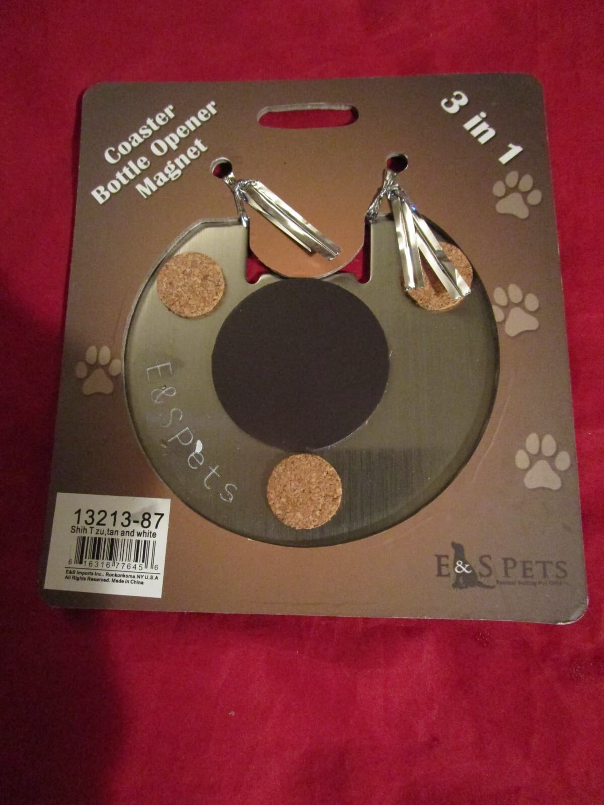 American Bulldog Dog Coaster Magnet Bottle Opener Bottle Ninjas Magnetic New 2