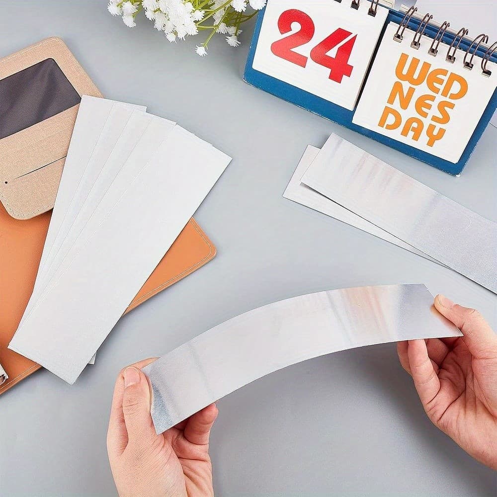 12pcs Aluminum Office Nameplates 8x2 Sublimation Name Plates Blank Metal Name 3