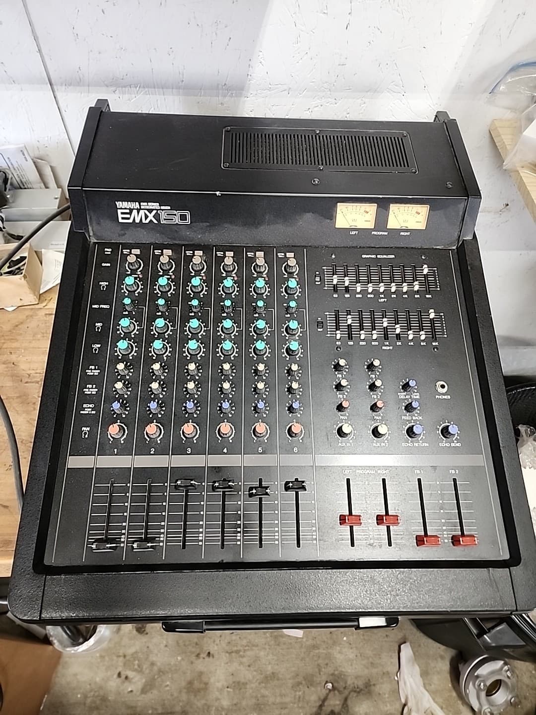 Yamaha EMX 150 Integrated Mixer 500 Watts Vintage Analog Rare Tested 