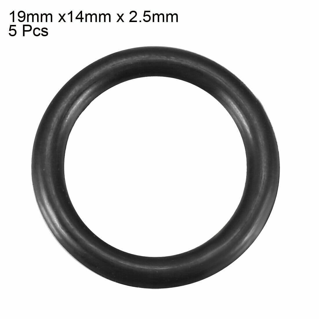 5pcs Black Nitrile Butadiene Rubber NBR O-Ring 14mm Inner Dia 2.5mm Width ✦KD 3
