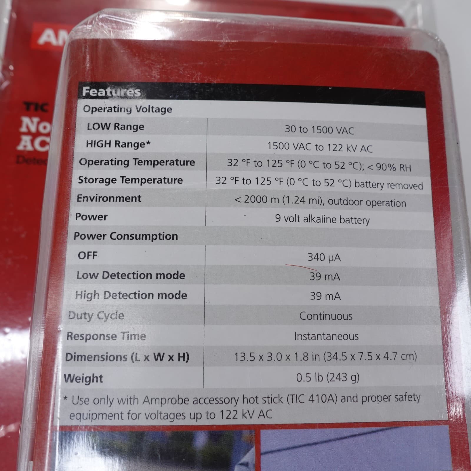 Amprobe 3467441 Non-Contact High Voltage Detector TIC 300 PRO 5