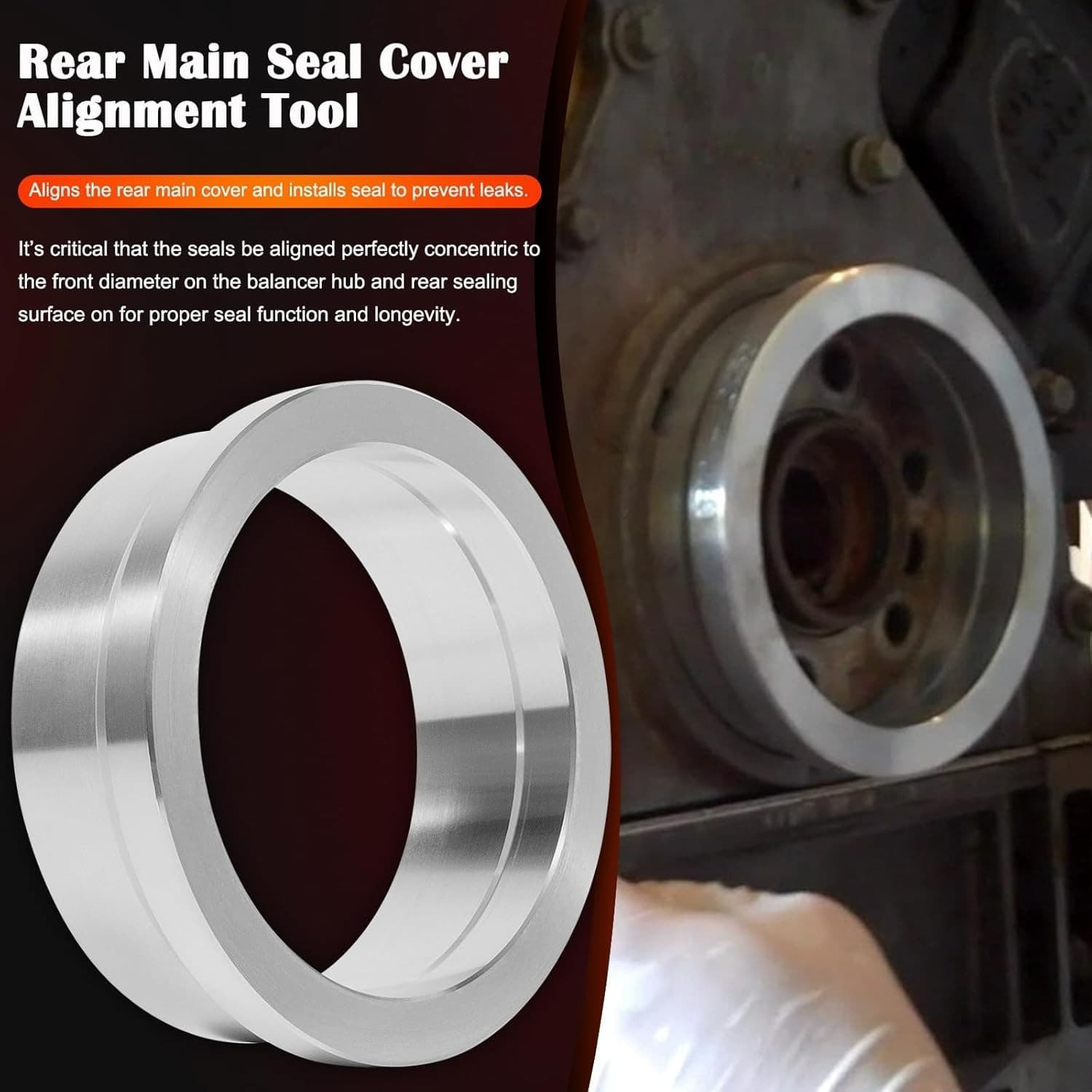 Front and Rear Cover Billet Alignment Tool & Oil Pan Alignment Tool Fits for LS 3