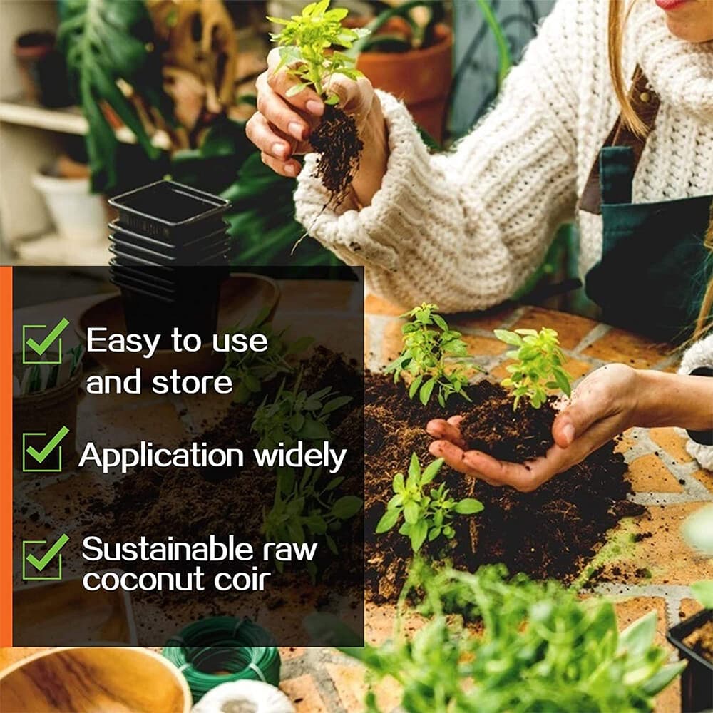 650/5000G Coco Coir Brick Coconut Fiber Growing Potting Soil Plant Growing Media 3