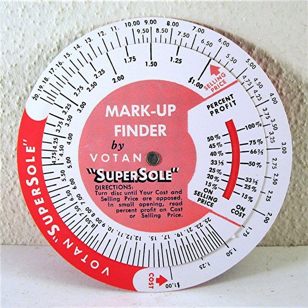 Vintage Votan Super Sole Leather Plus Brochure Profit Margin Selling Price Dial 2