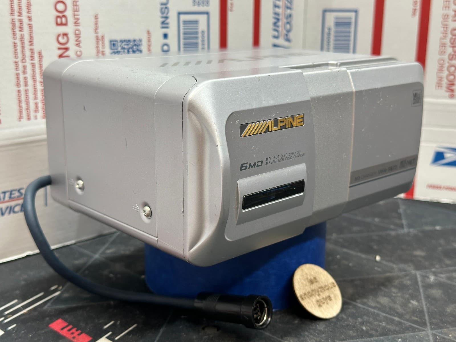 ALPINE # MHA-S670 Ai-NET MiniDisc 6 Changer Vintage Old School RESTORED #03 2