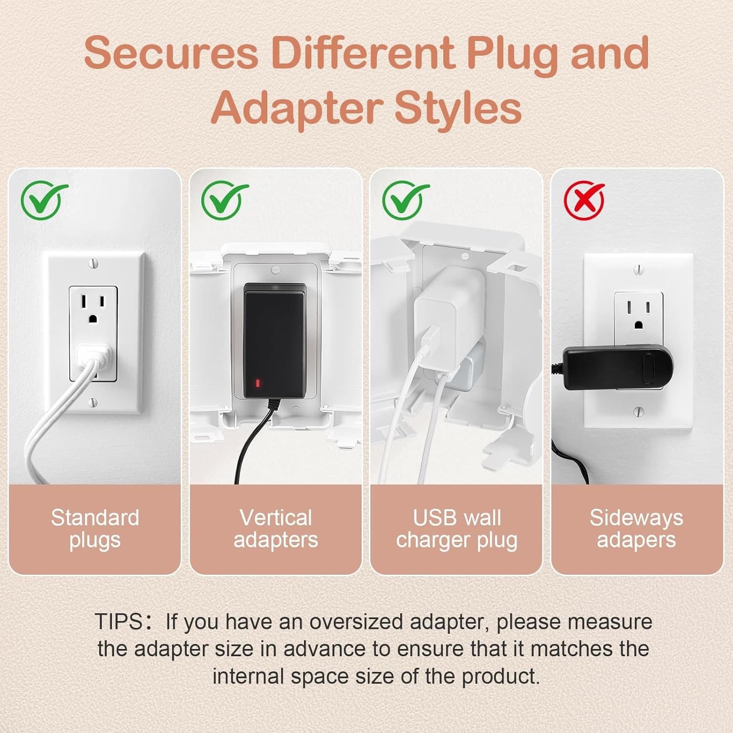 Child Proof Outlet Cover, Double Lock System, Duplex & 1 Pack, White  5