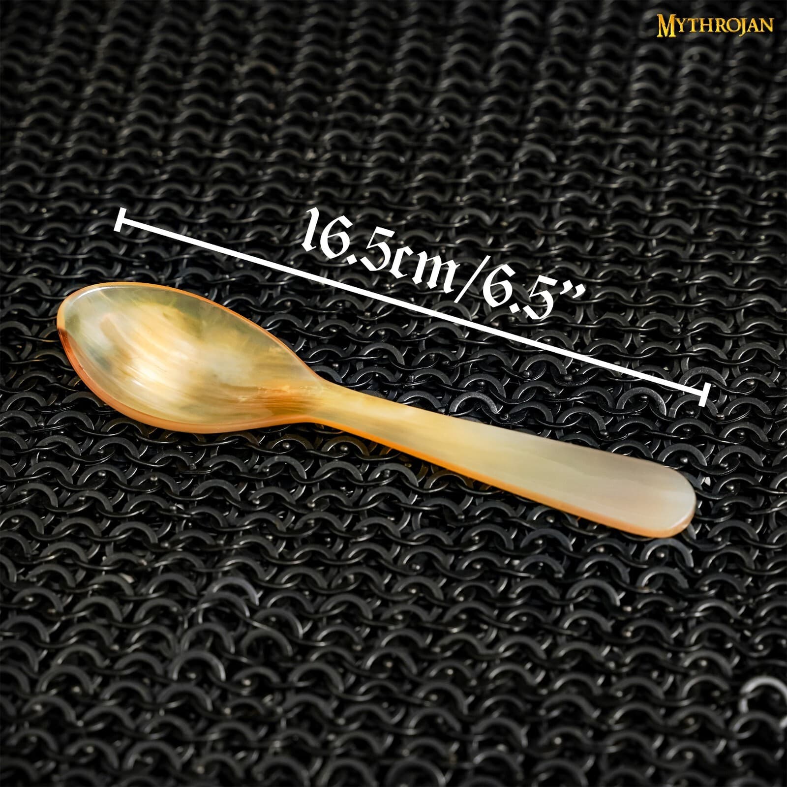 Medieval Genuine Horn Spoon Handcrafted For Viking Events Cosplay 4 Pcs 6.5 Inch 2
