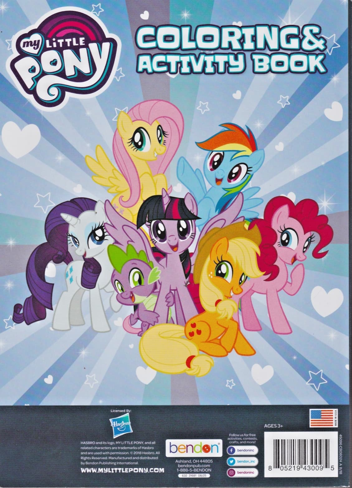 Brand New 2 Books My little Pony Jumbo Coloring & Activity Kids Children 3