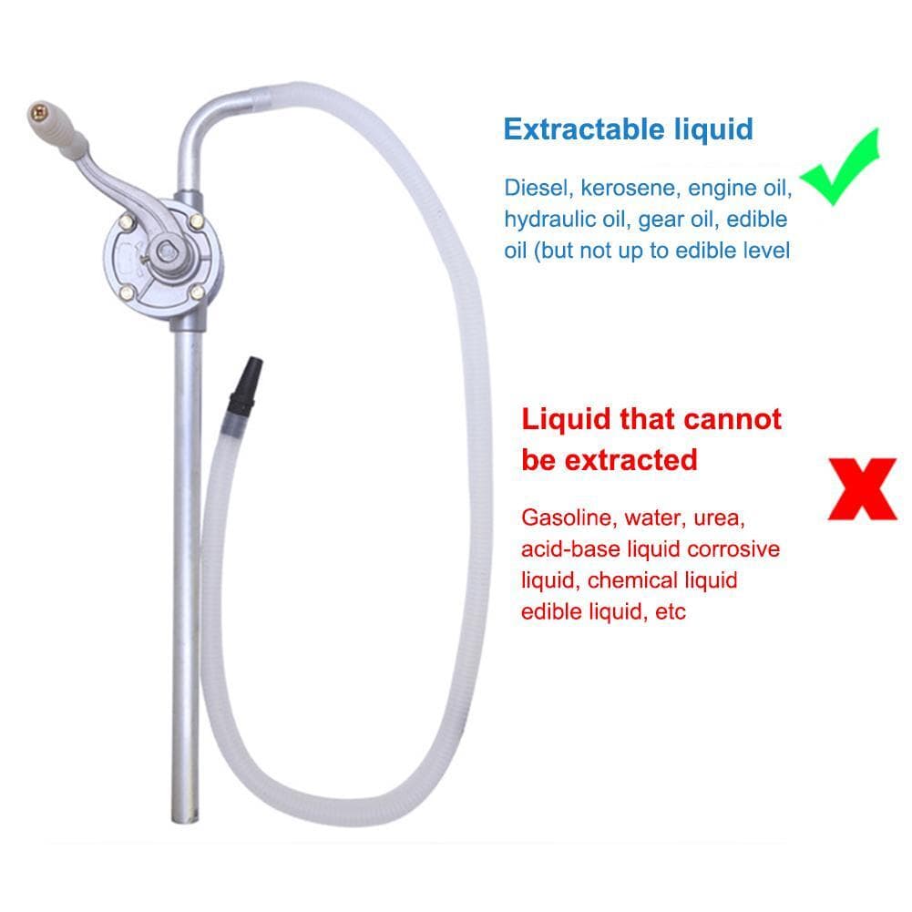 Drum Rotary Barrel Pump Hand Crank Fuel Oil Gas Transfer Pump |β ξт ;ε D4P7 L4D2 4