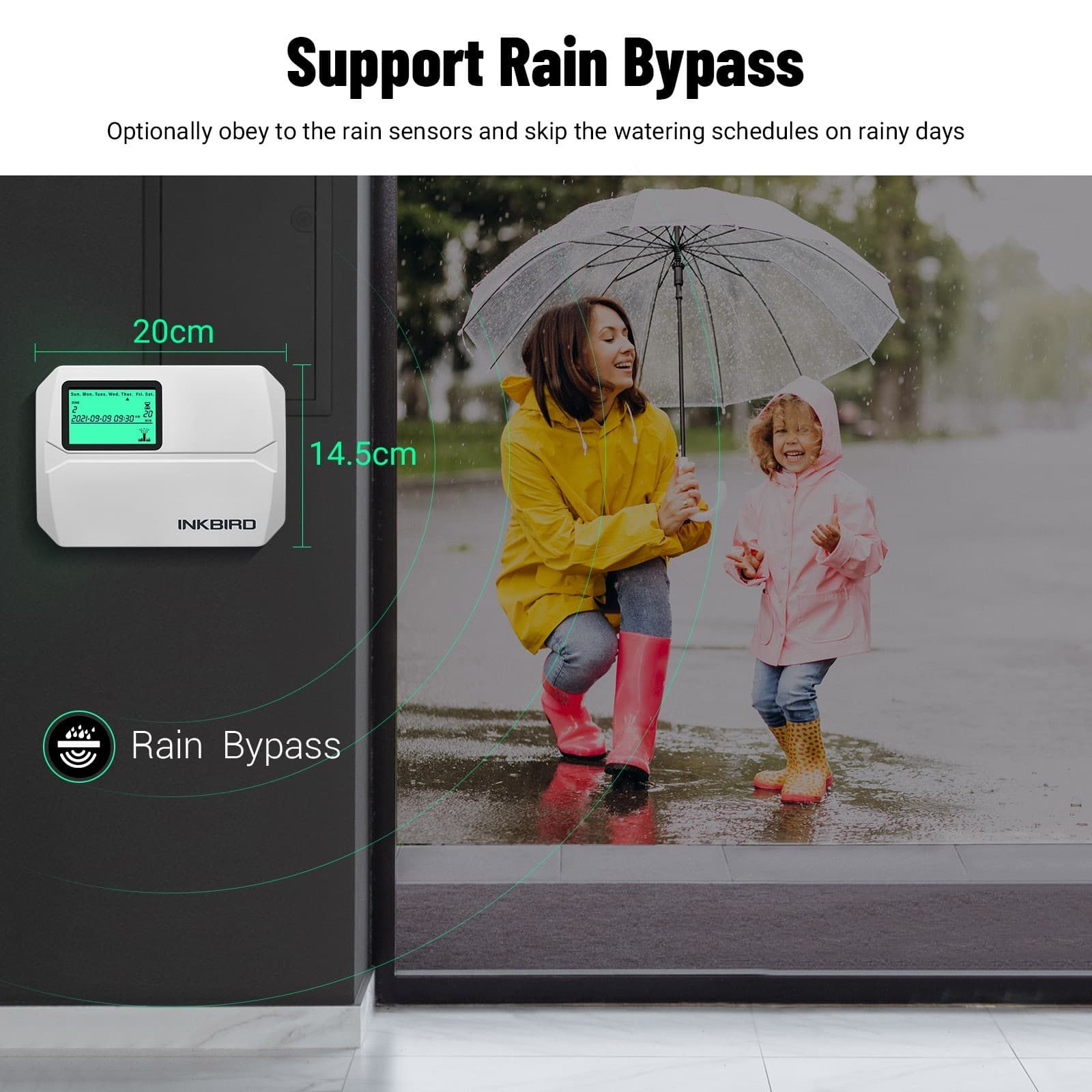 INKBIRD 8-Zone Lawn Sprinkler Controller System Watering Control 4 Cyclic Option 4