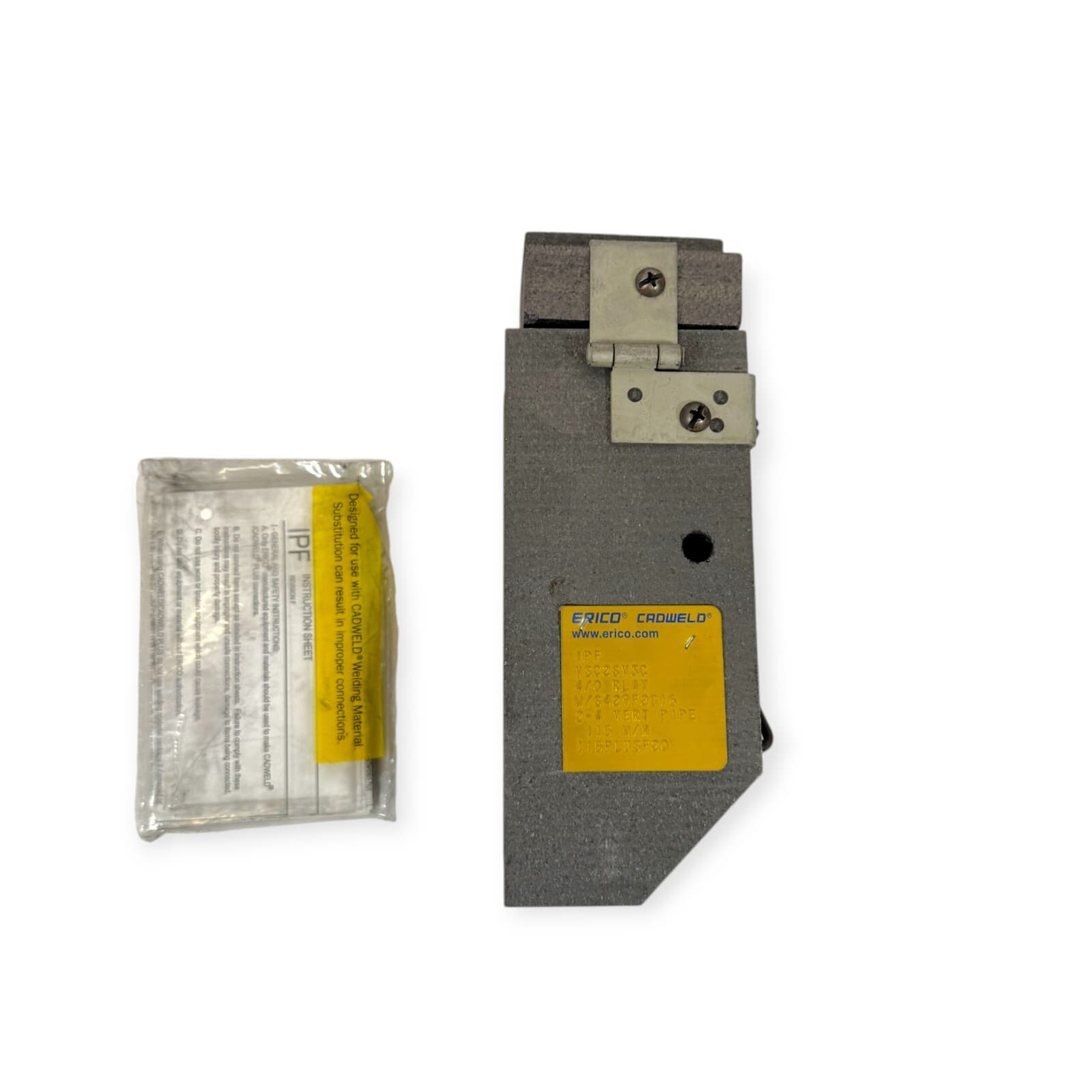 Erico Cadweld VSC2SV3C Graphite Mold for Cable to Vert Pipe Welding 4/0 3
