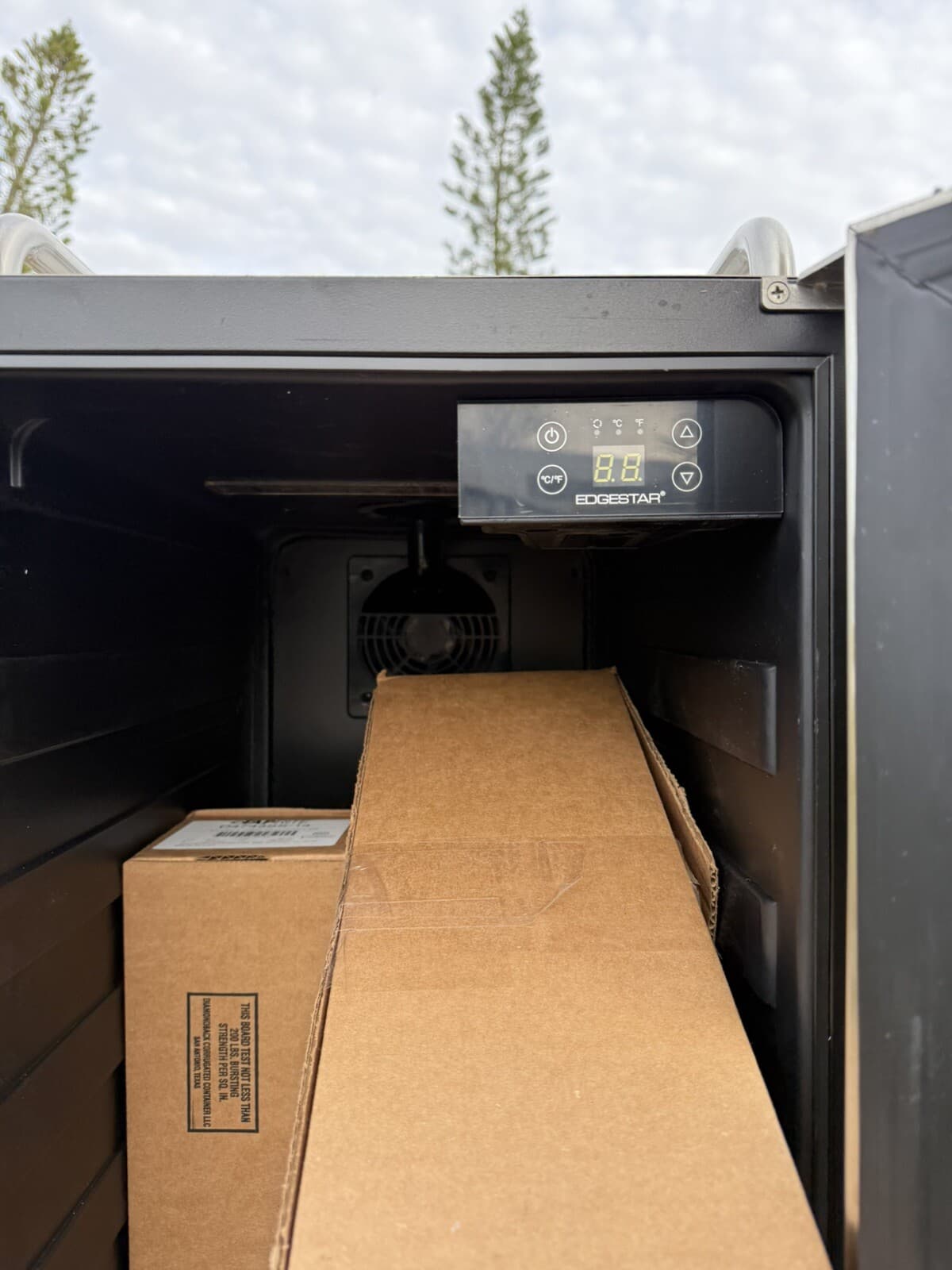 EdgeStar BR1500SS 15 Inch Wide Kegerator Conversion Refrigerator With Forced Air 4