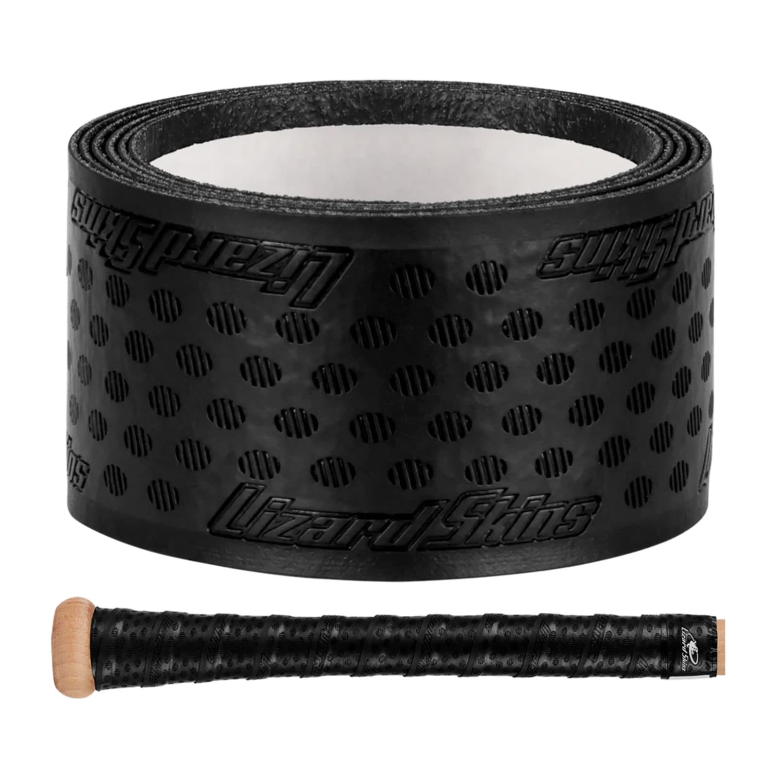 Lizard Skins DSP Ultra Solid Bat Grip Tape: 0.5 mm thick (Jet Black)