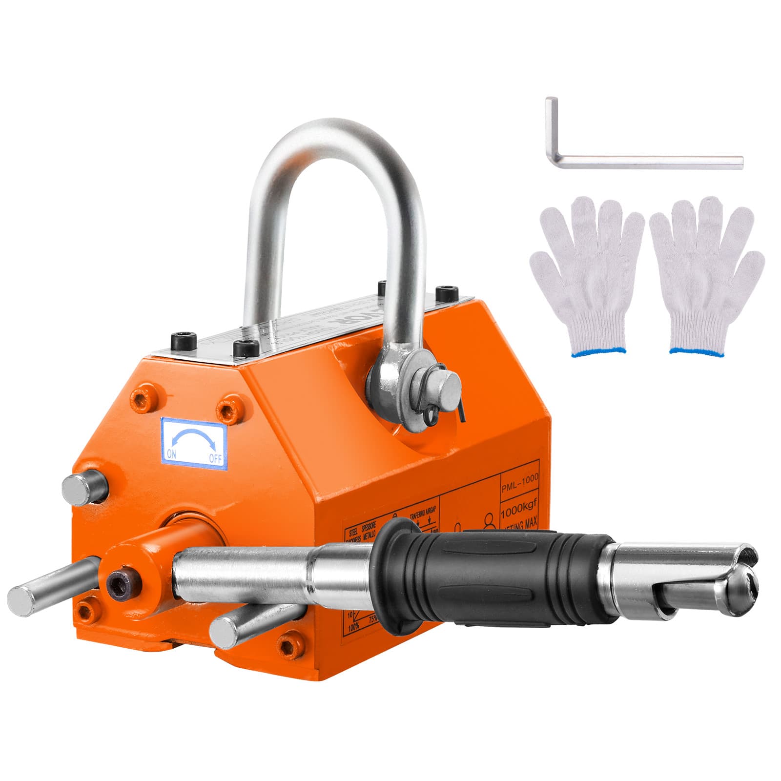 Permanent Magnetic Lifter Lifting Magnet 2200 lbs/1000 kg Neodymium Hoist