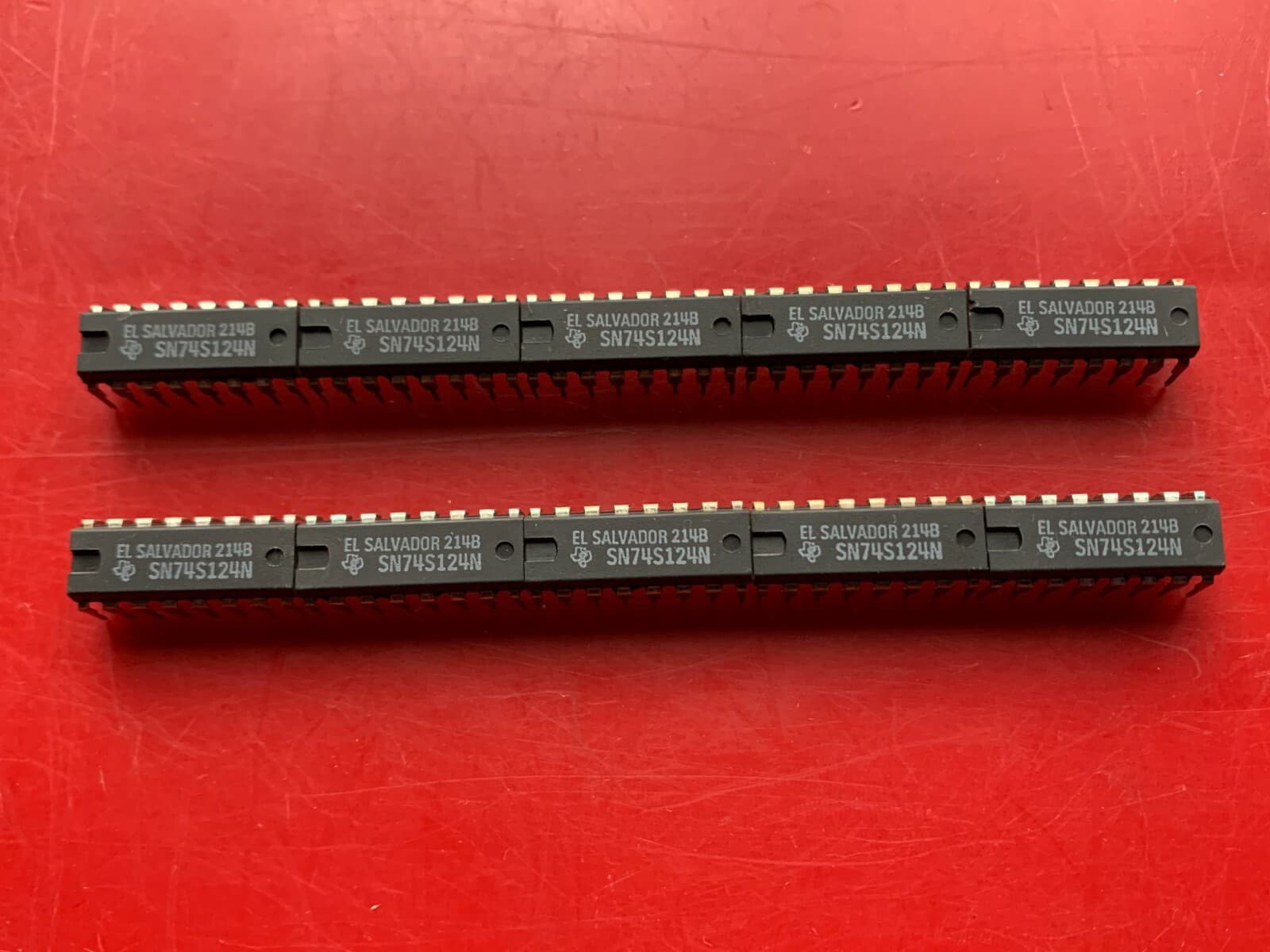 10x SN74S124N TEXAS INSTRUMENTS IC OSC DUAL VCO 60MHZ 16-DIP