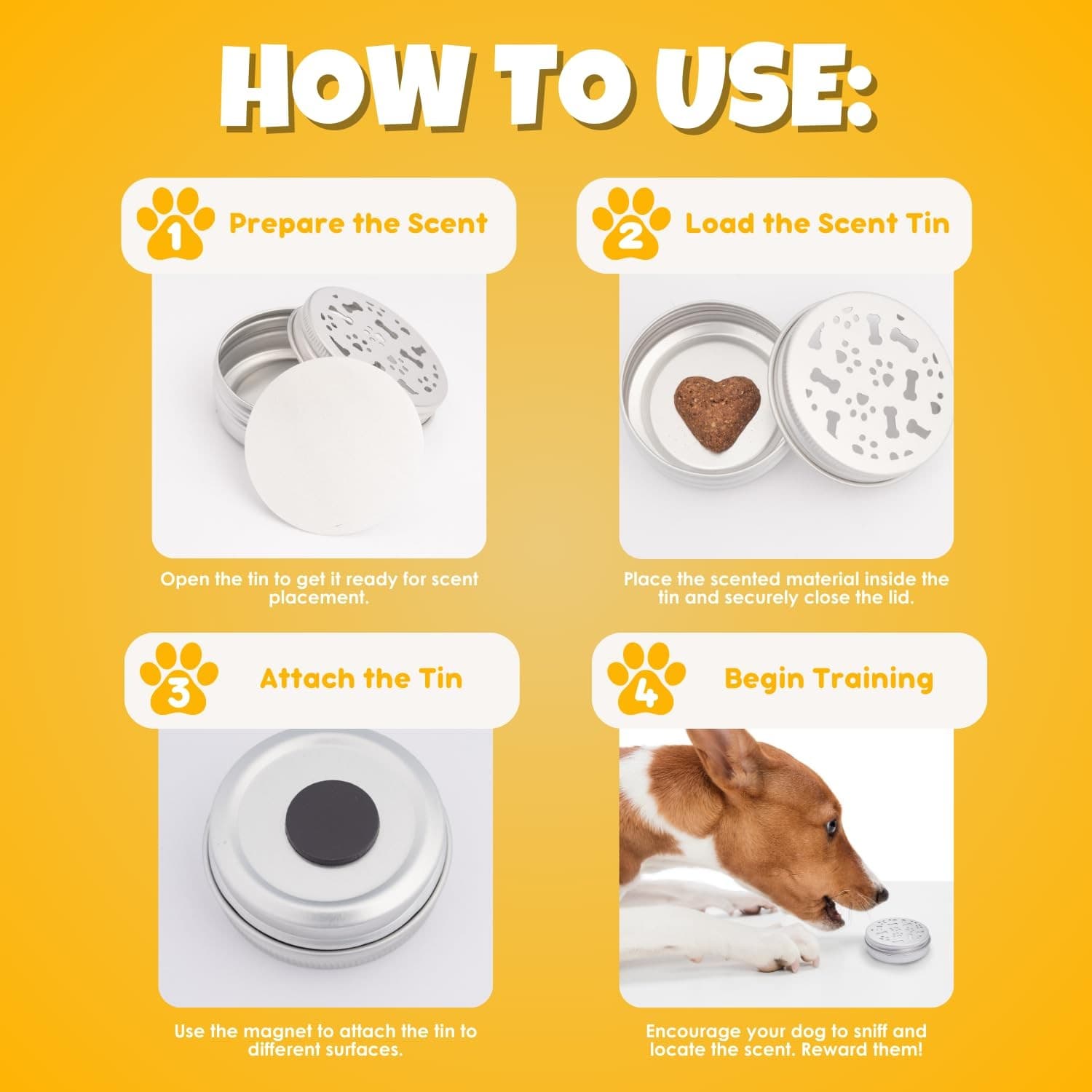 Scent Work Tins - Dog Scent Training Kit - Nosework Detection & Enrichment Sc... 2