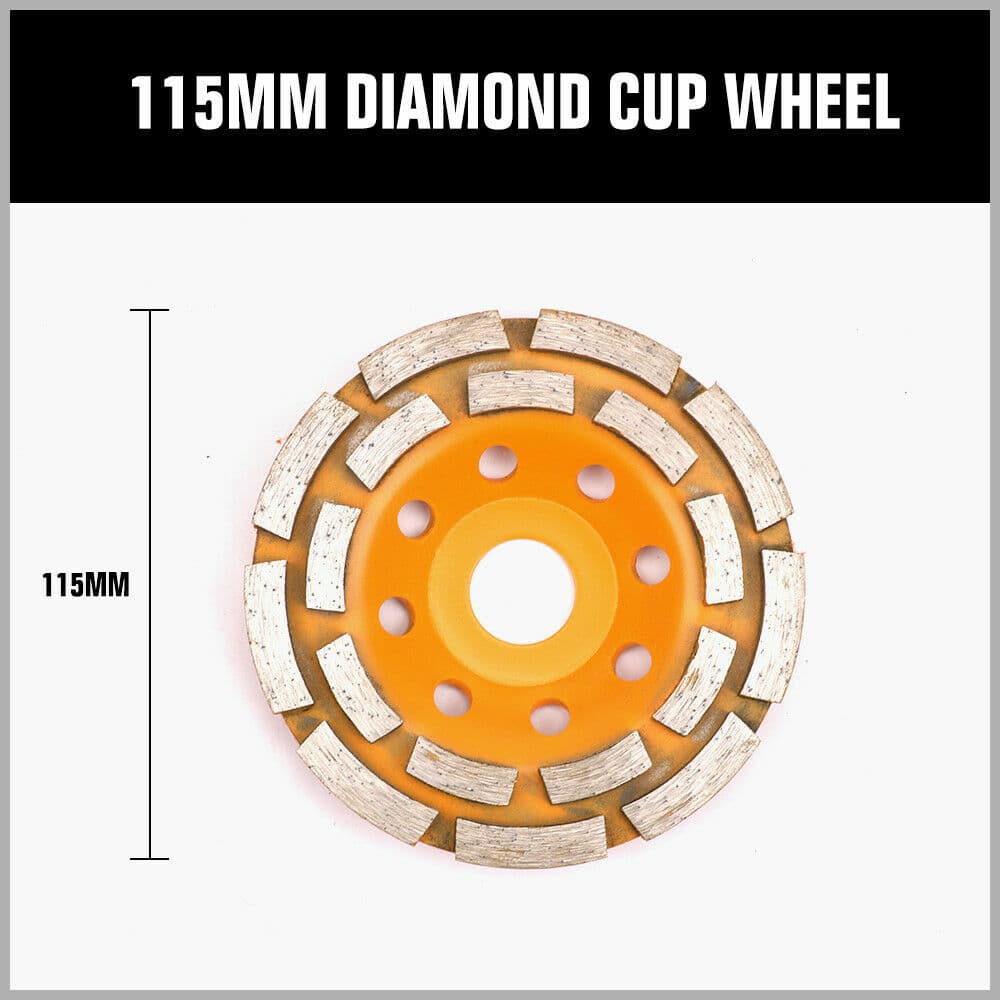 4.5" / 7" Diamond Cup Grinding Wheel Double Row Concrete 18/28 seg Angle Grinder